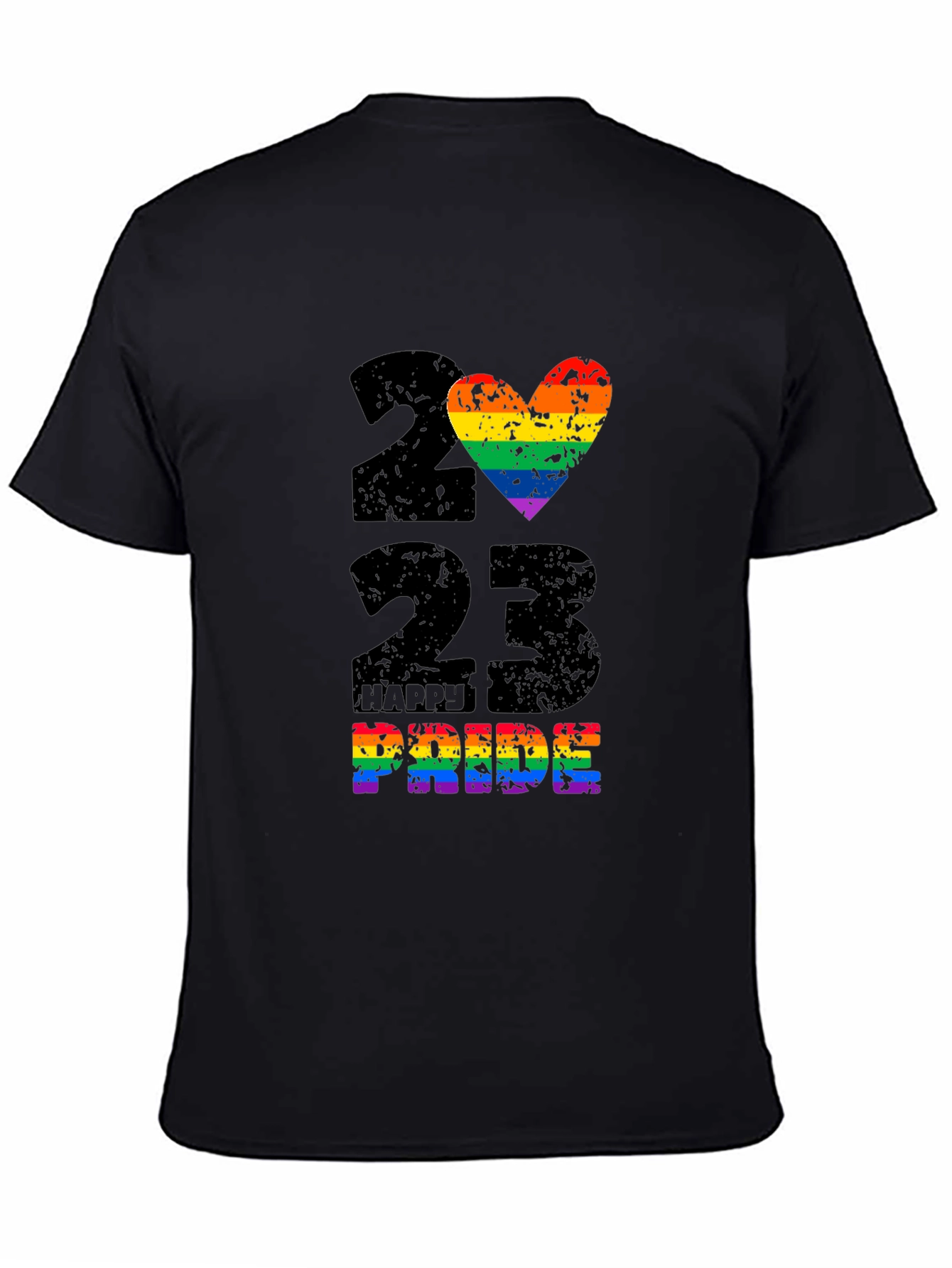 Happy Pride 2023 Rainbow Heart T-Shirt