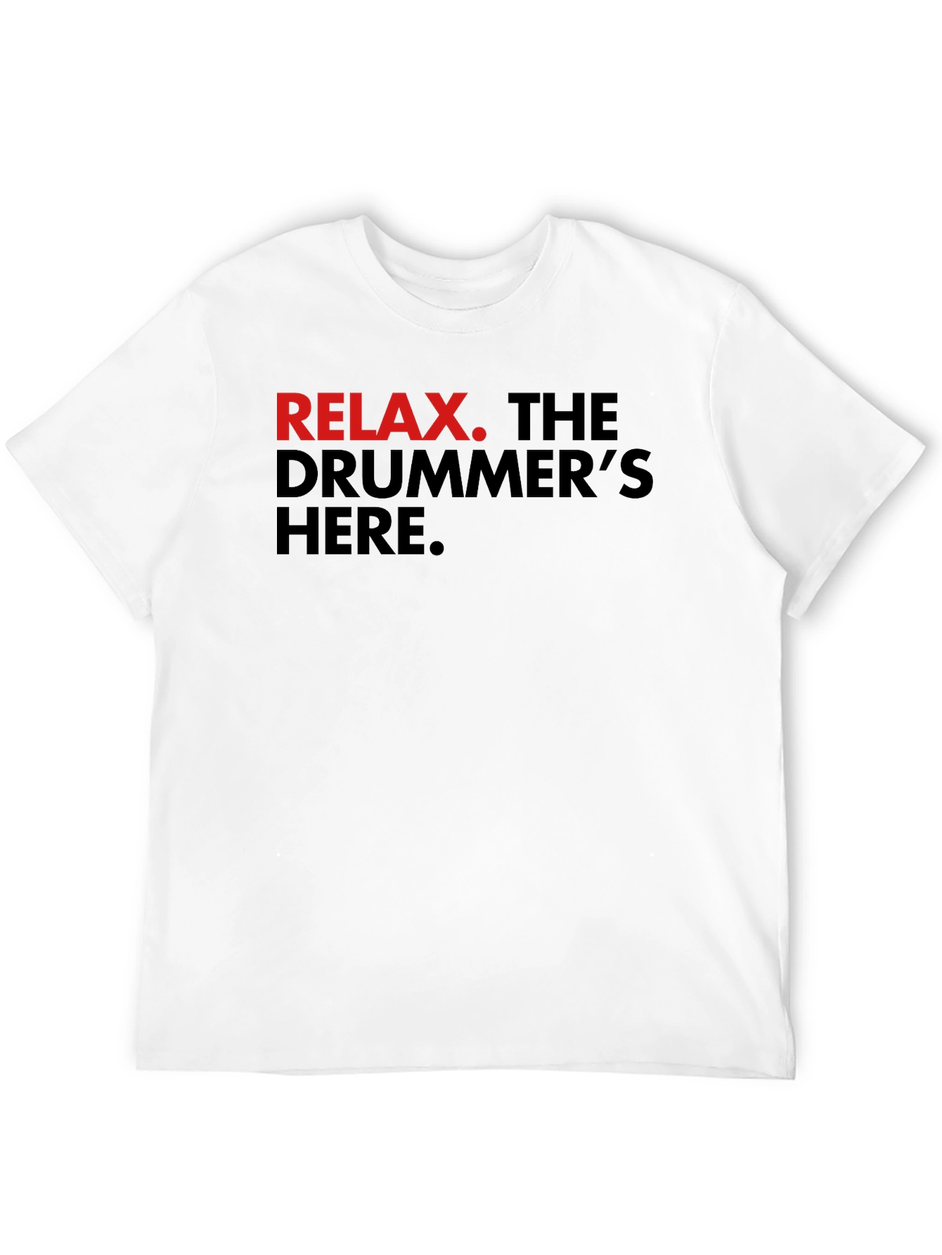 Relax Drummer T-Shirt - Black Cotton Tee
