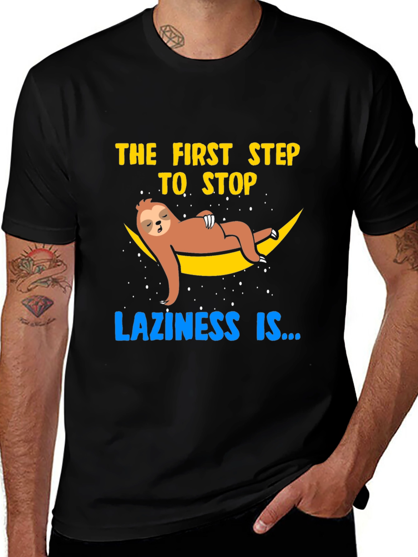 Lazy Sloth T-Shirt: Stop Laziness