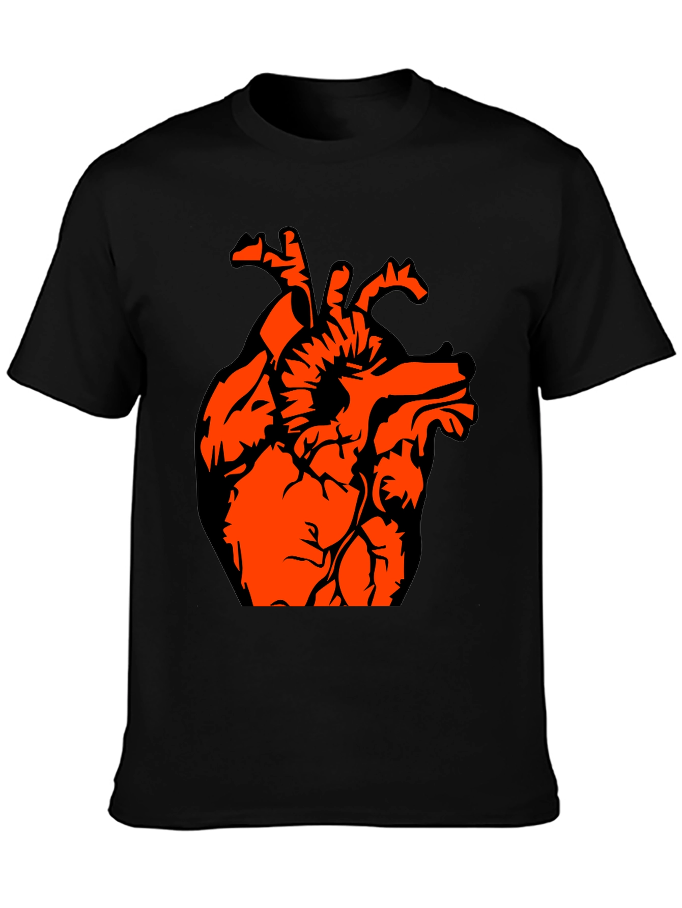 Anatomical Heart Graphic Tee - Black