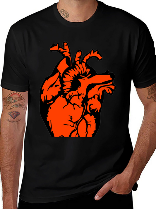 Anatomical Heart Graphic Tee - Black