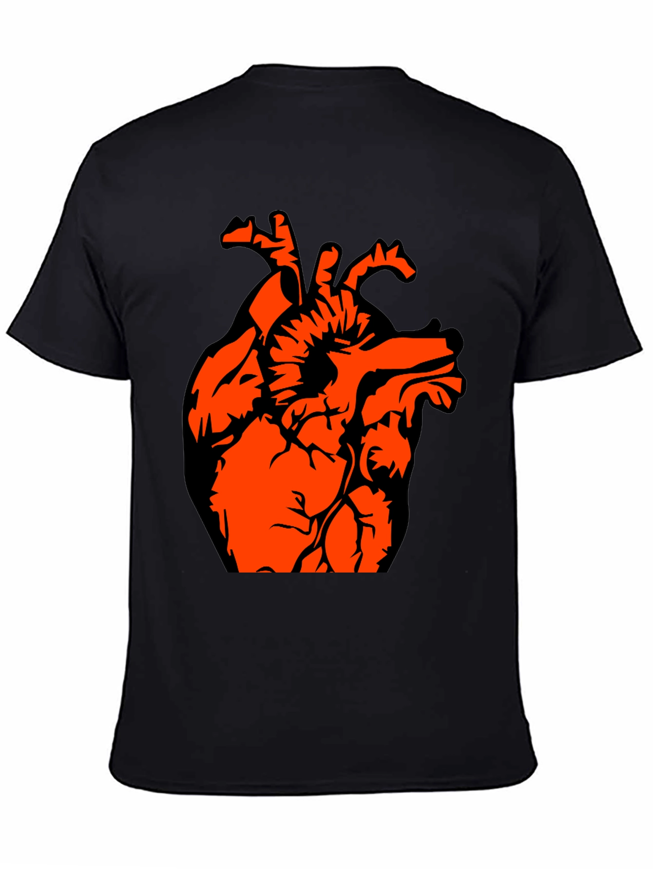 Anatomical Heart Graphic Tee - Black