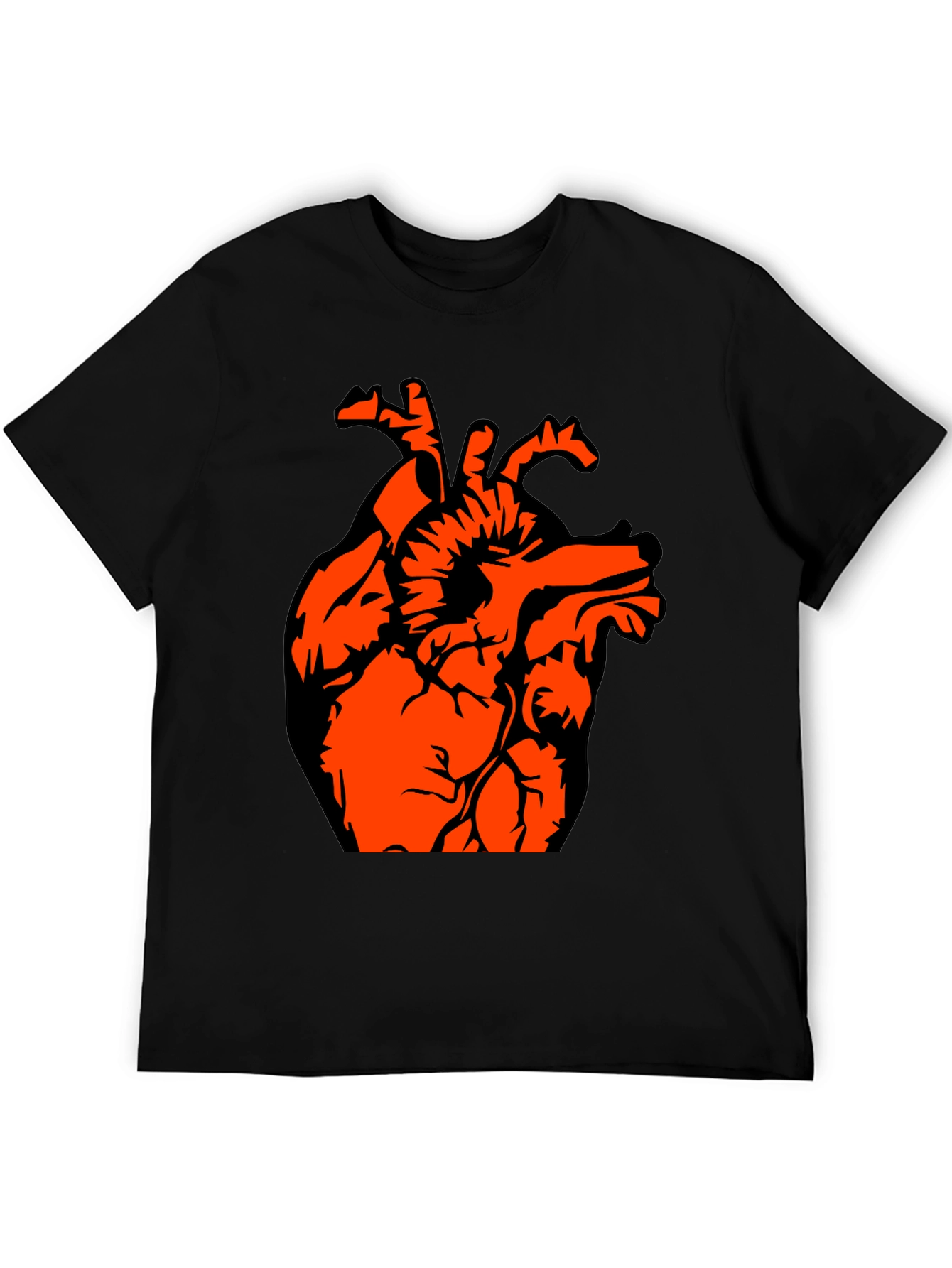 Anatomical Heart Graphic Tee - Black