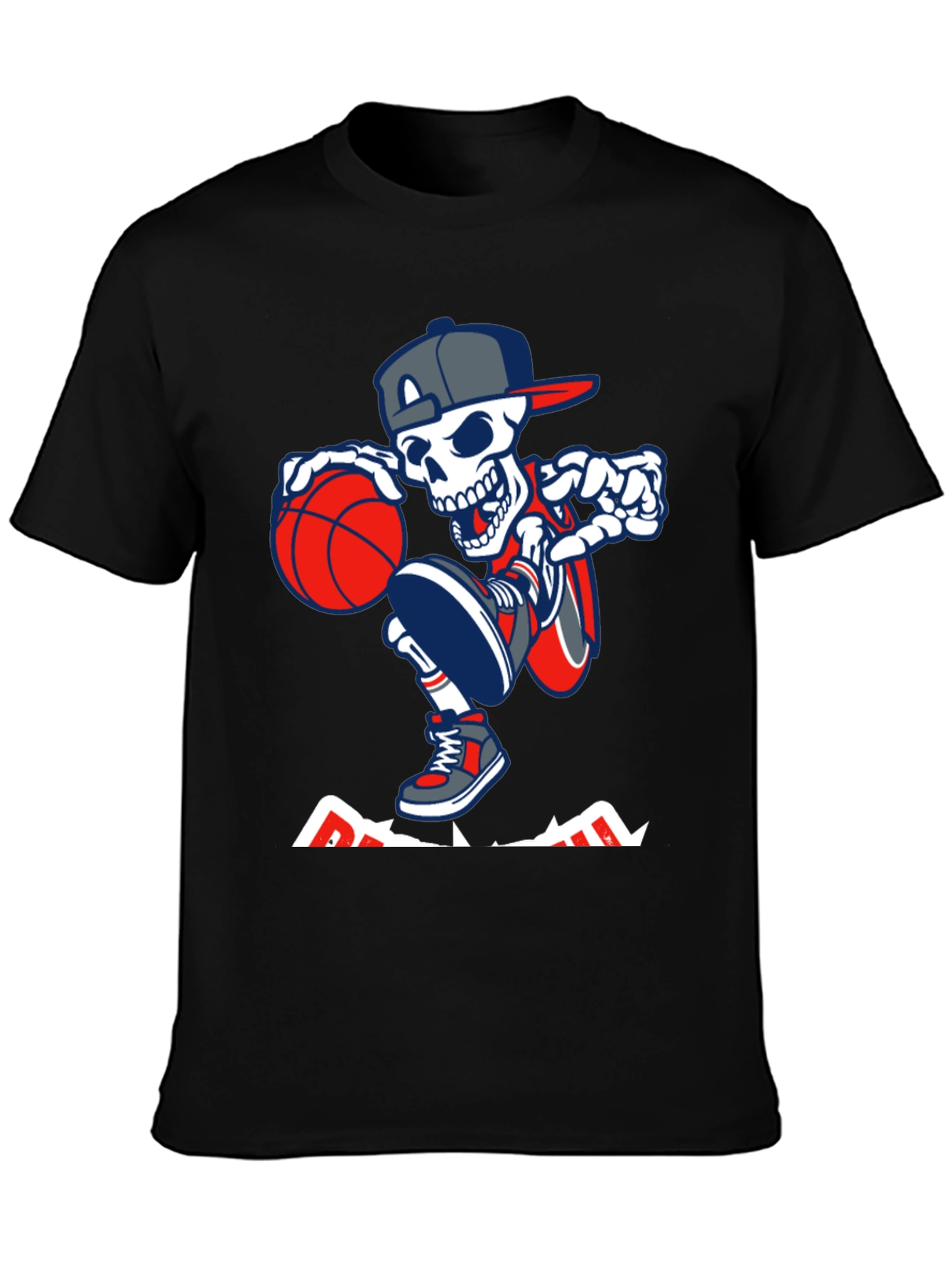 Basketball Skeleton Graphic Tee