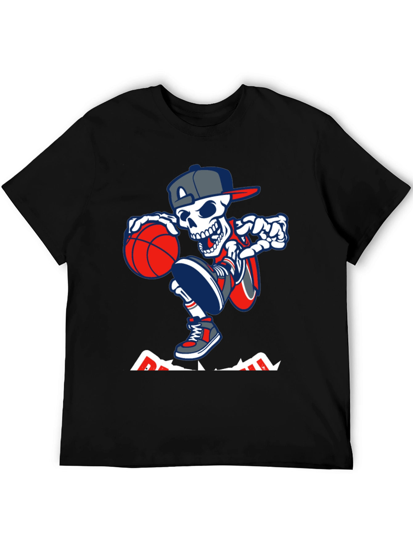 Basketball Skeleton Graphic Tee
