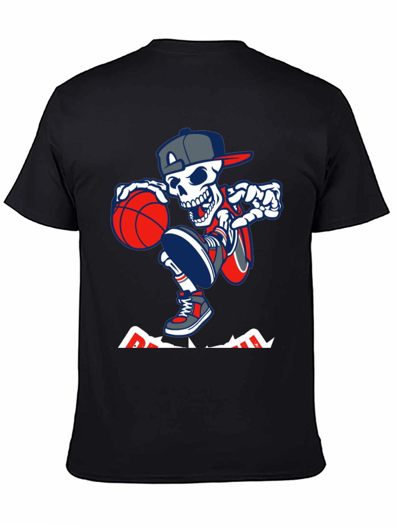 Basketball Skeleton Graphic Tee