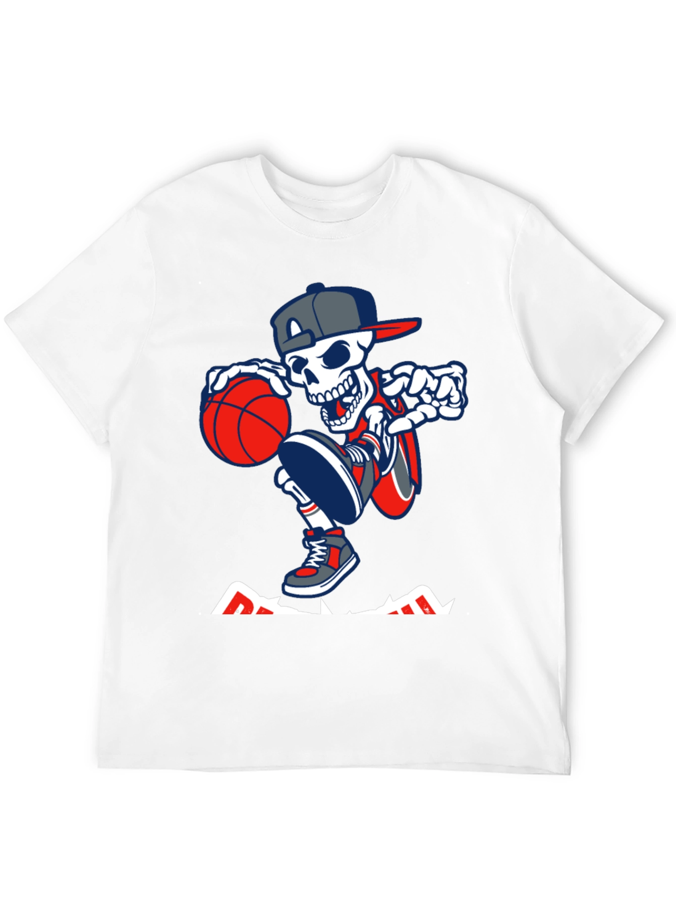 Basketball Skeleton Graphic Tee