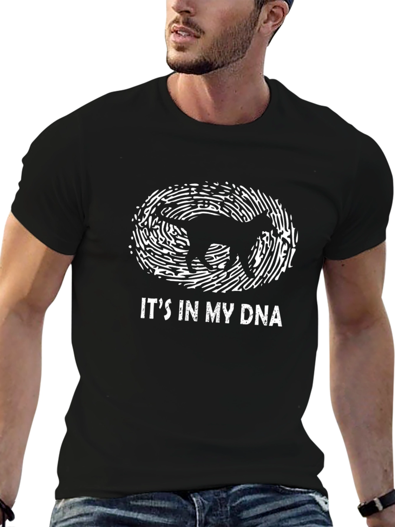 Cat DNA Black T-Shirt