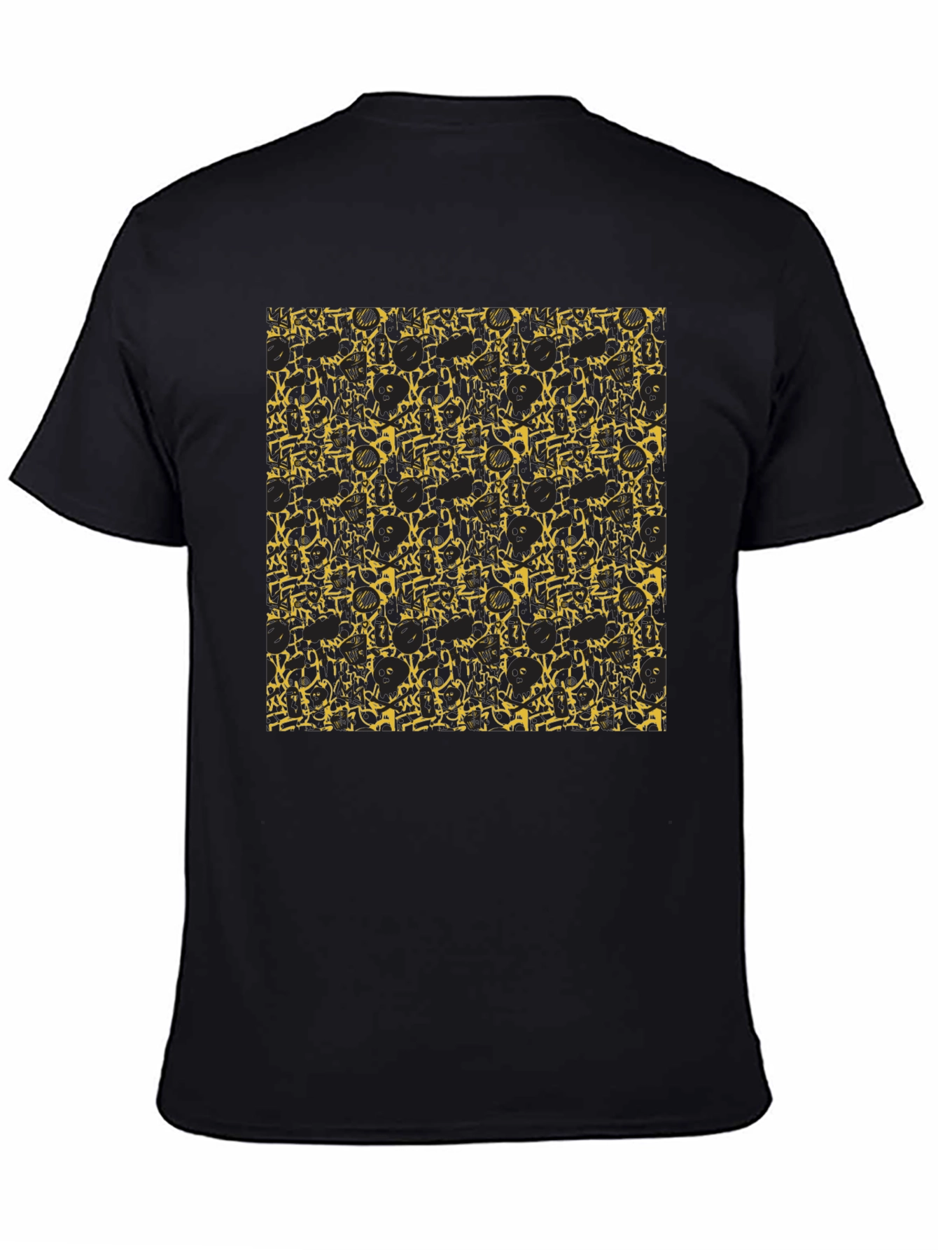 Abstract Pattern Tee - Black
