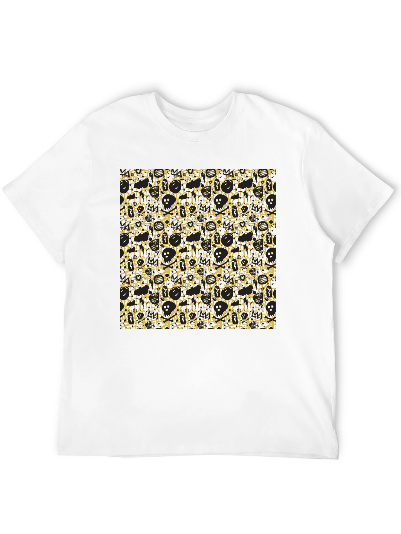 Abstract Pattern Tee - Black