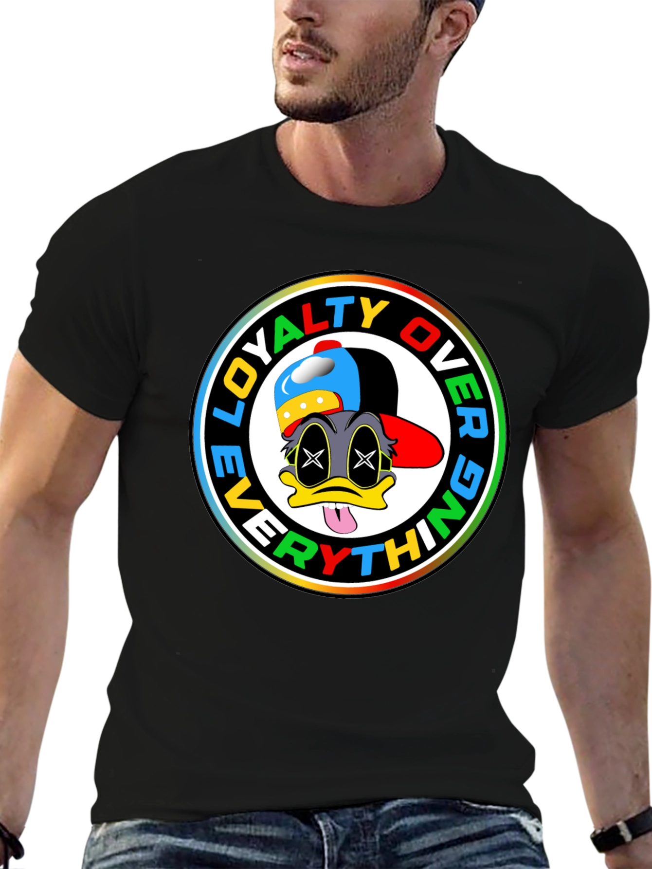 Loyalty Over Everything Graphic T-Shirt - Black
