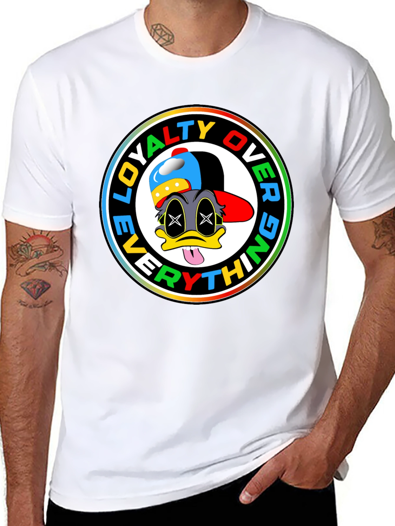 Loyalty Over Everything Graphic T-Shirt - Black