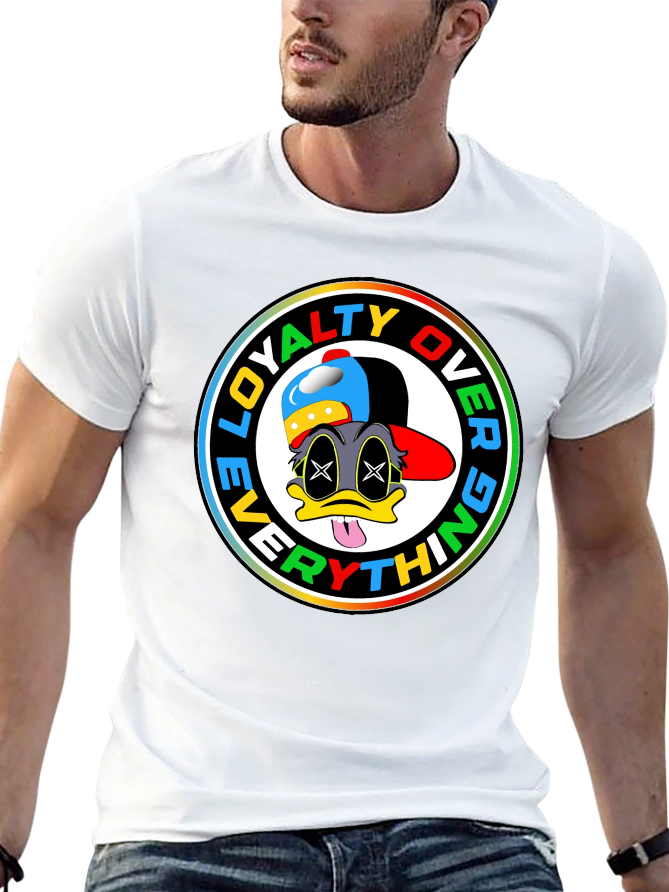 Loyalty Over Everything Graphic T-Shirt - Black