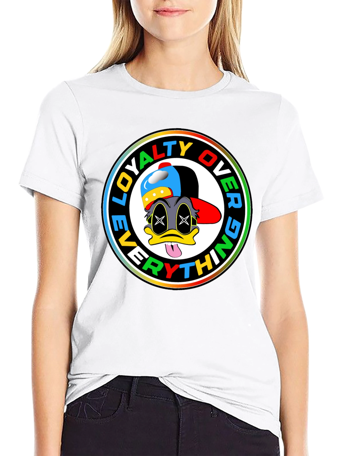 Loyalty Over Everything Graphic T-Shirt - Black