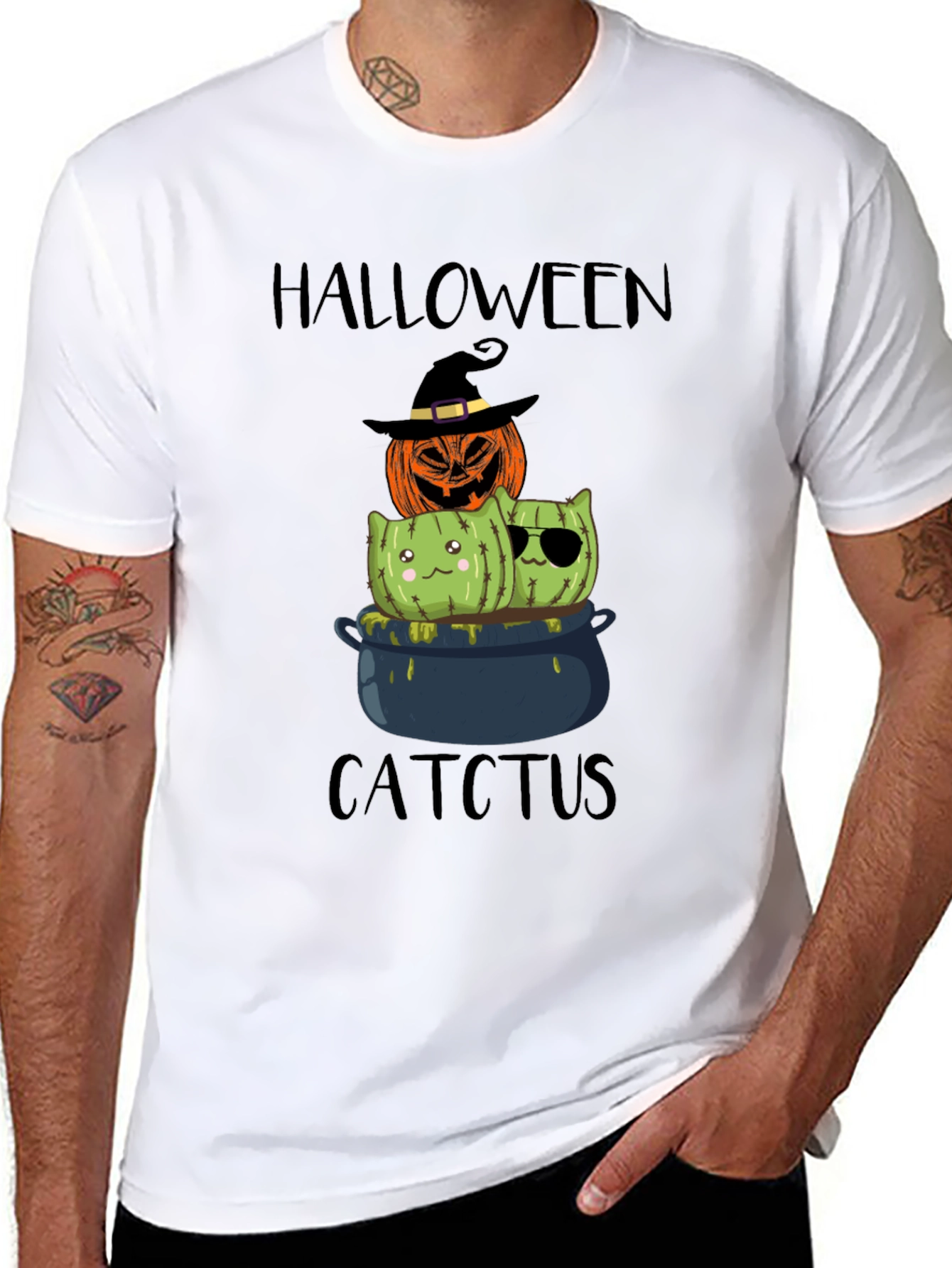 Halloween Catctus T-Shirt