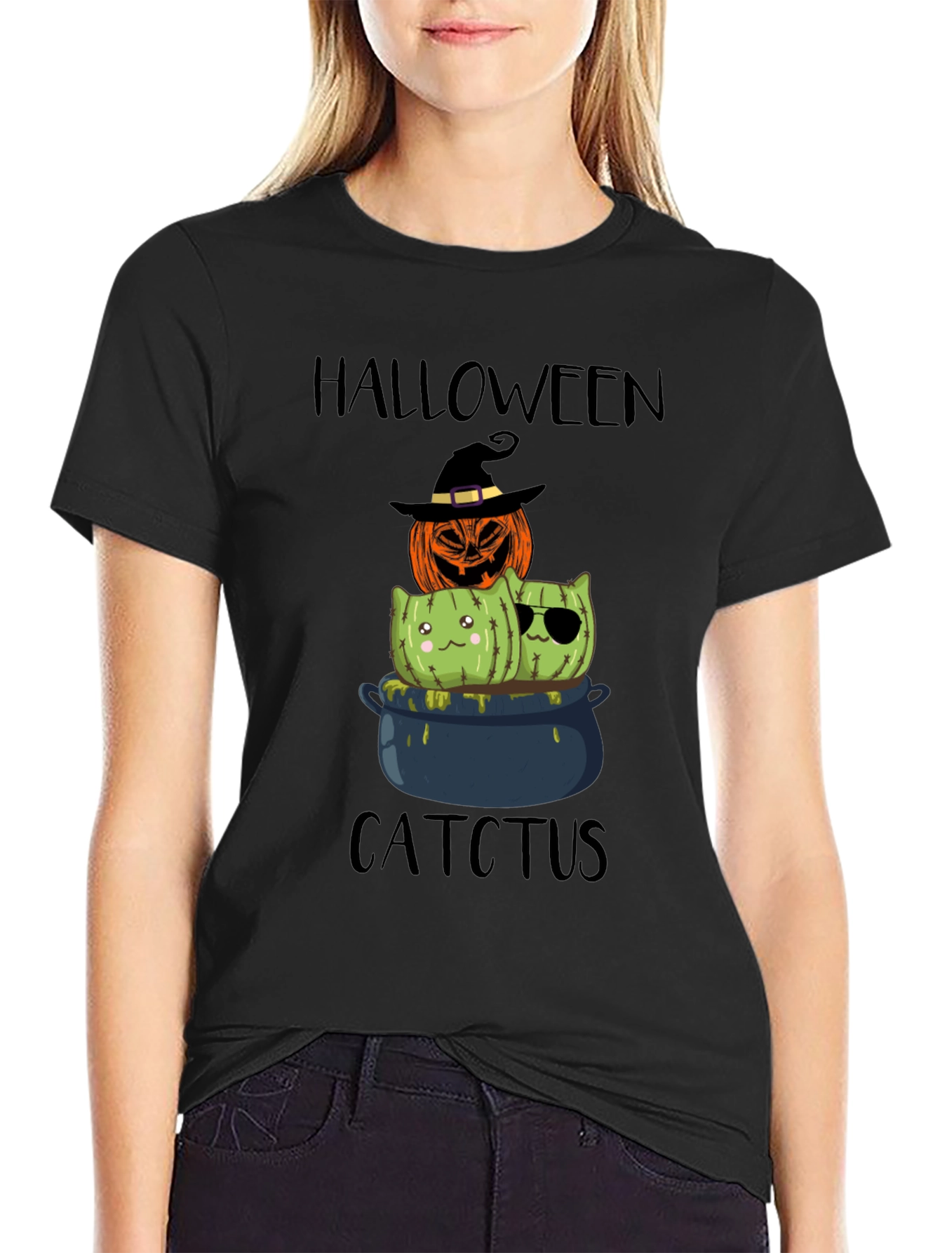 Halloween Catctus T-Shirt