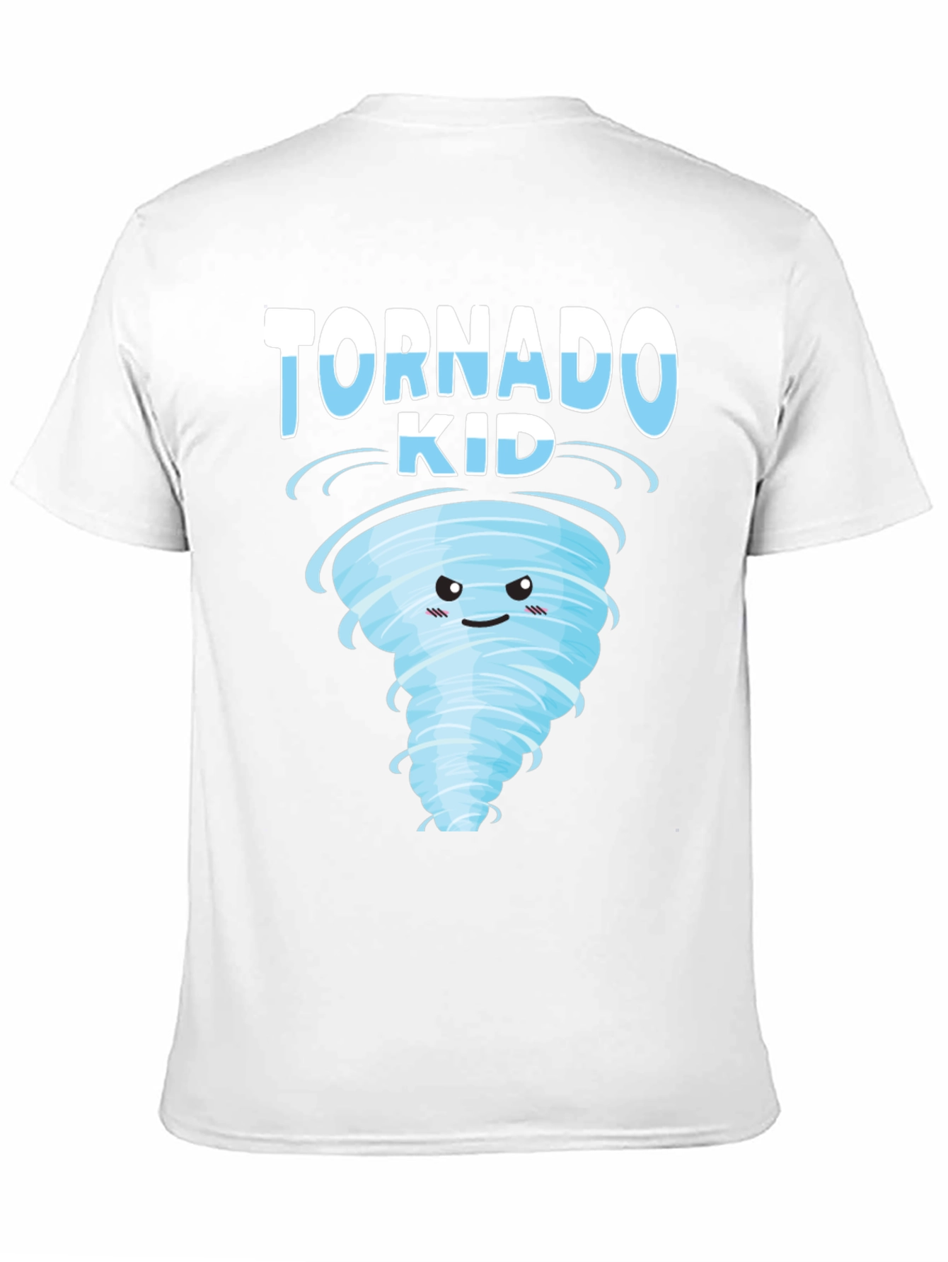 Tornado Kid Graphic T-Shirt - Weather Cartoon Tee