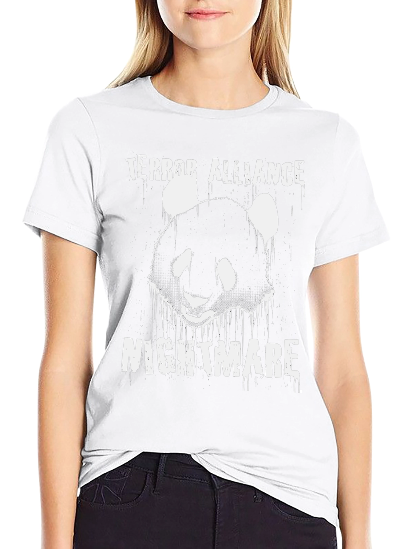 Terror Alliance Nightmare Panda Graphic T-Shirt