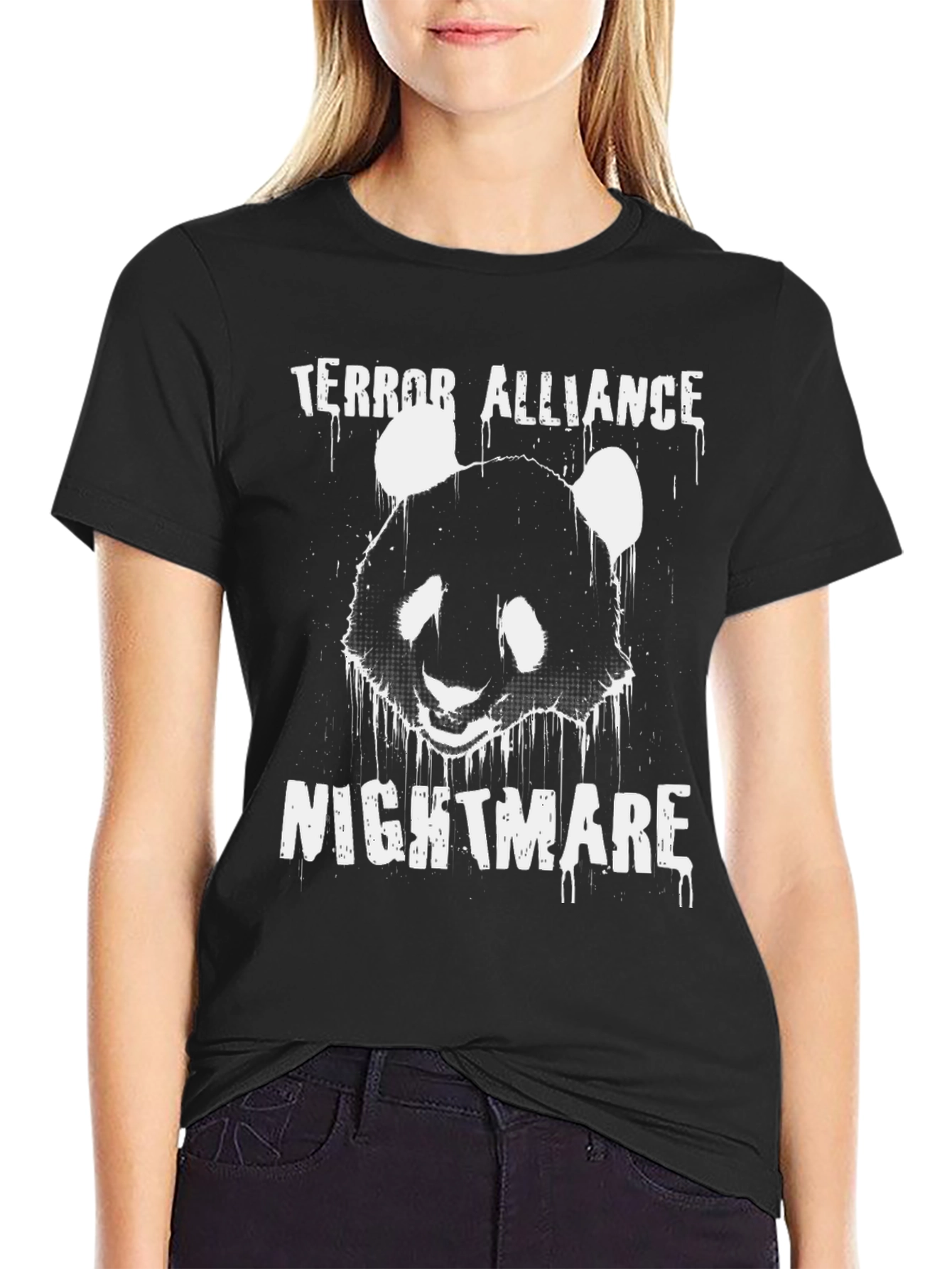 Terror Alliance Nightmare Panda Graphic T-Shirt