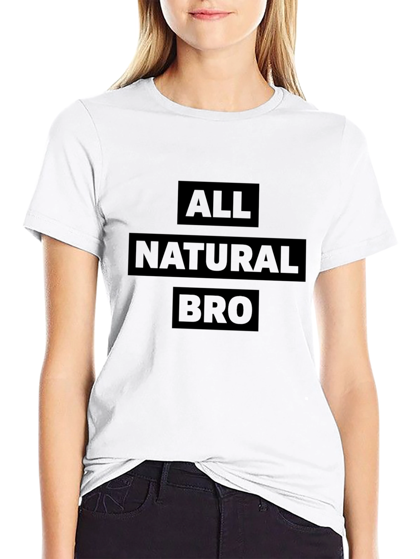 All Natural Bro Graphic Tee - Casual Style