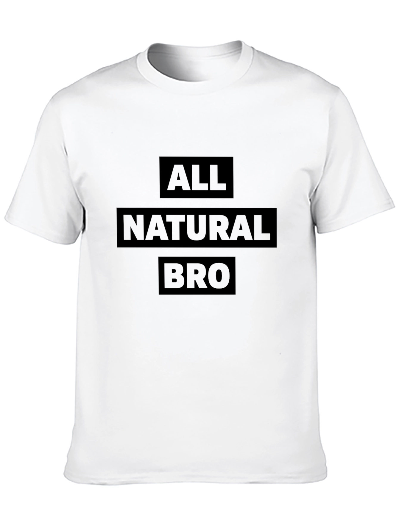 All Natural Bro Graphic Tee - Casual Style