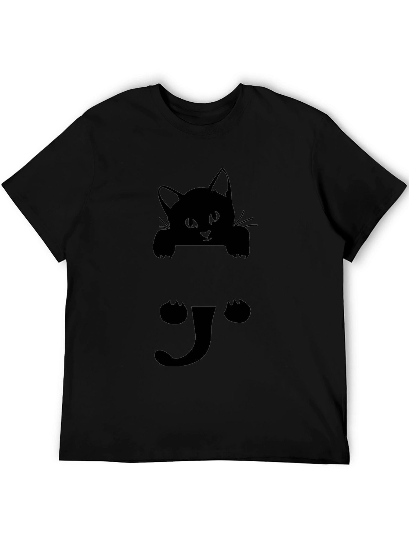 Black Cat Peek-a-Boo Graphic Tee
