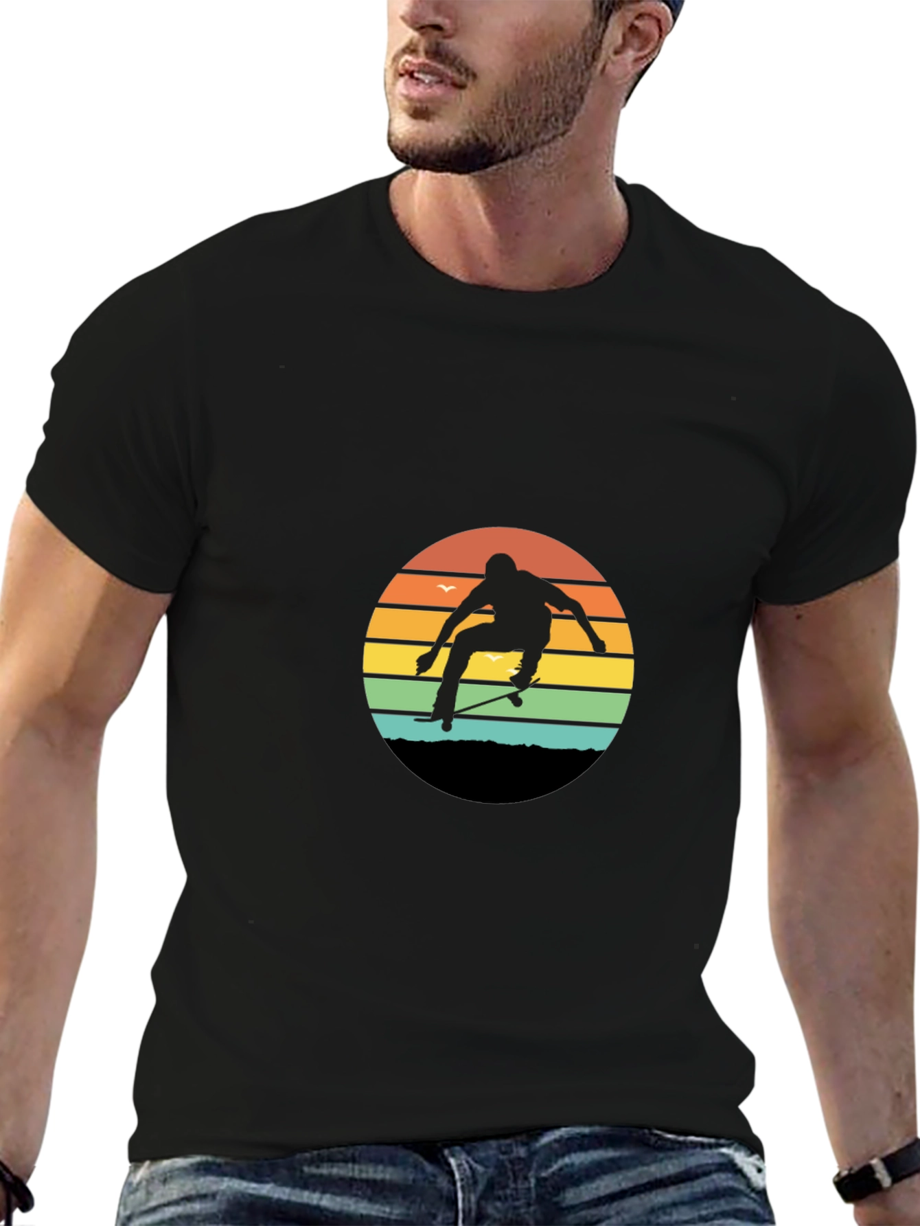 Retro Skater Sunset Tee