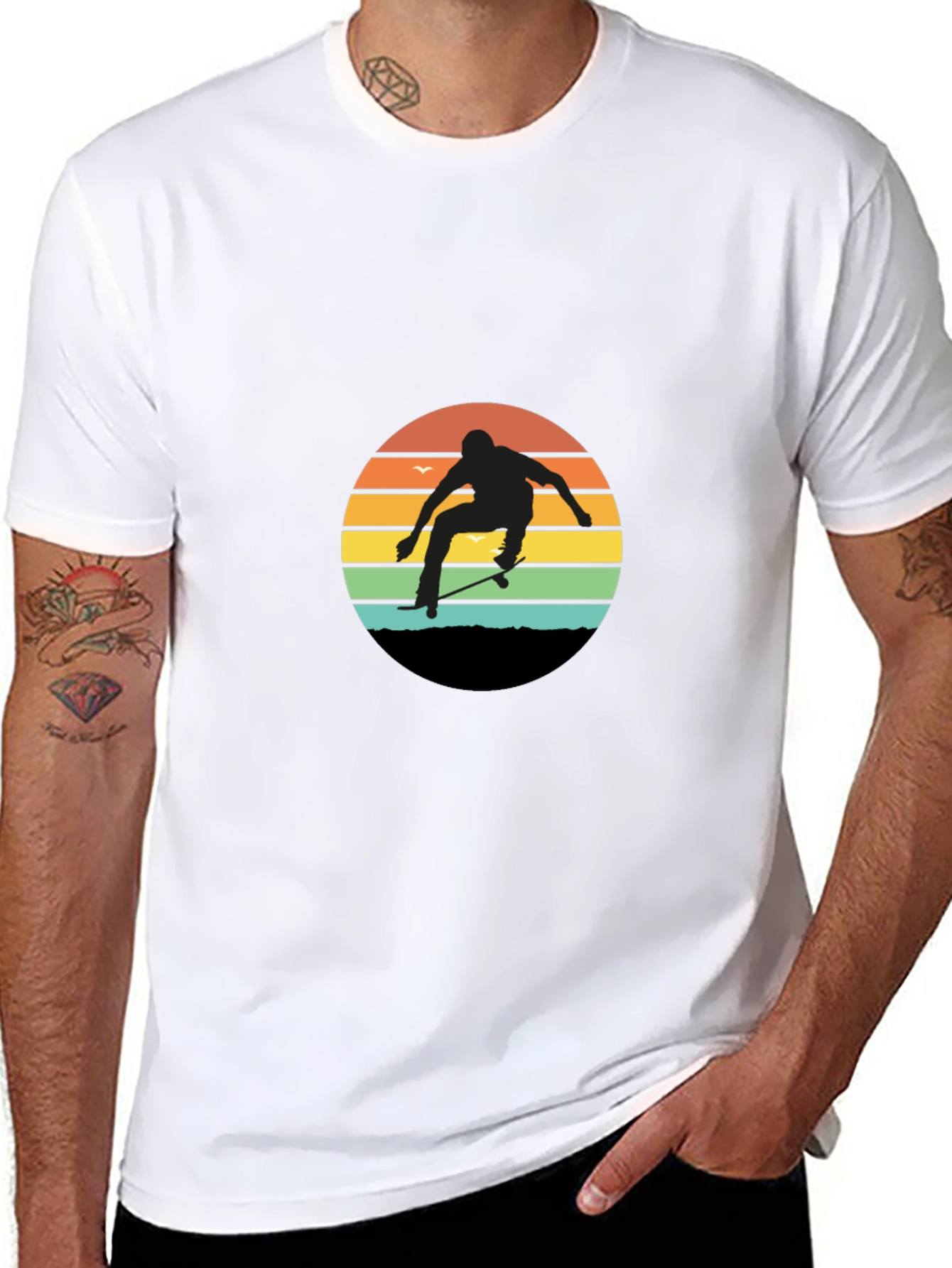 Retro Skater Sunset Tee