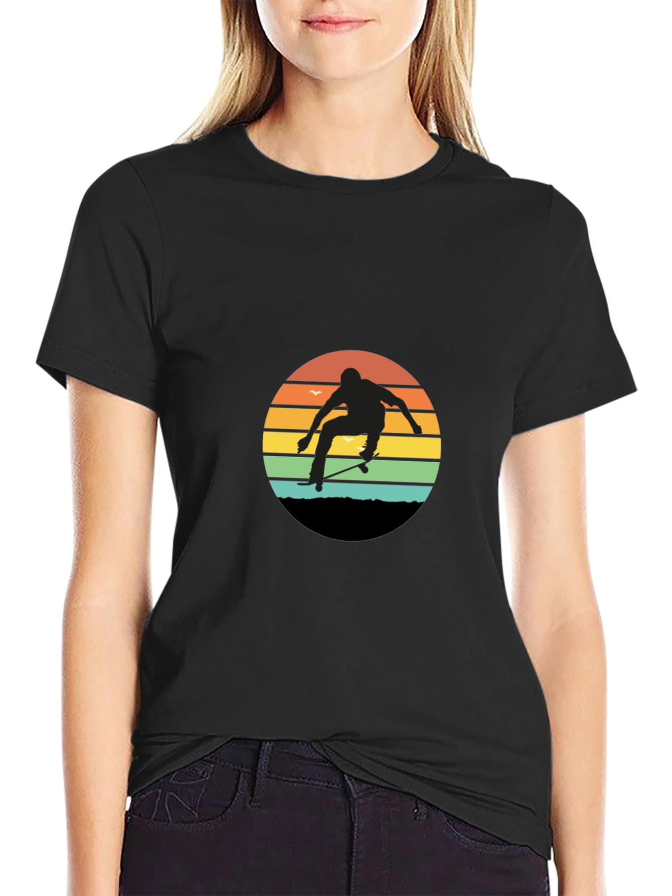 Retro Skater Sunset Tee