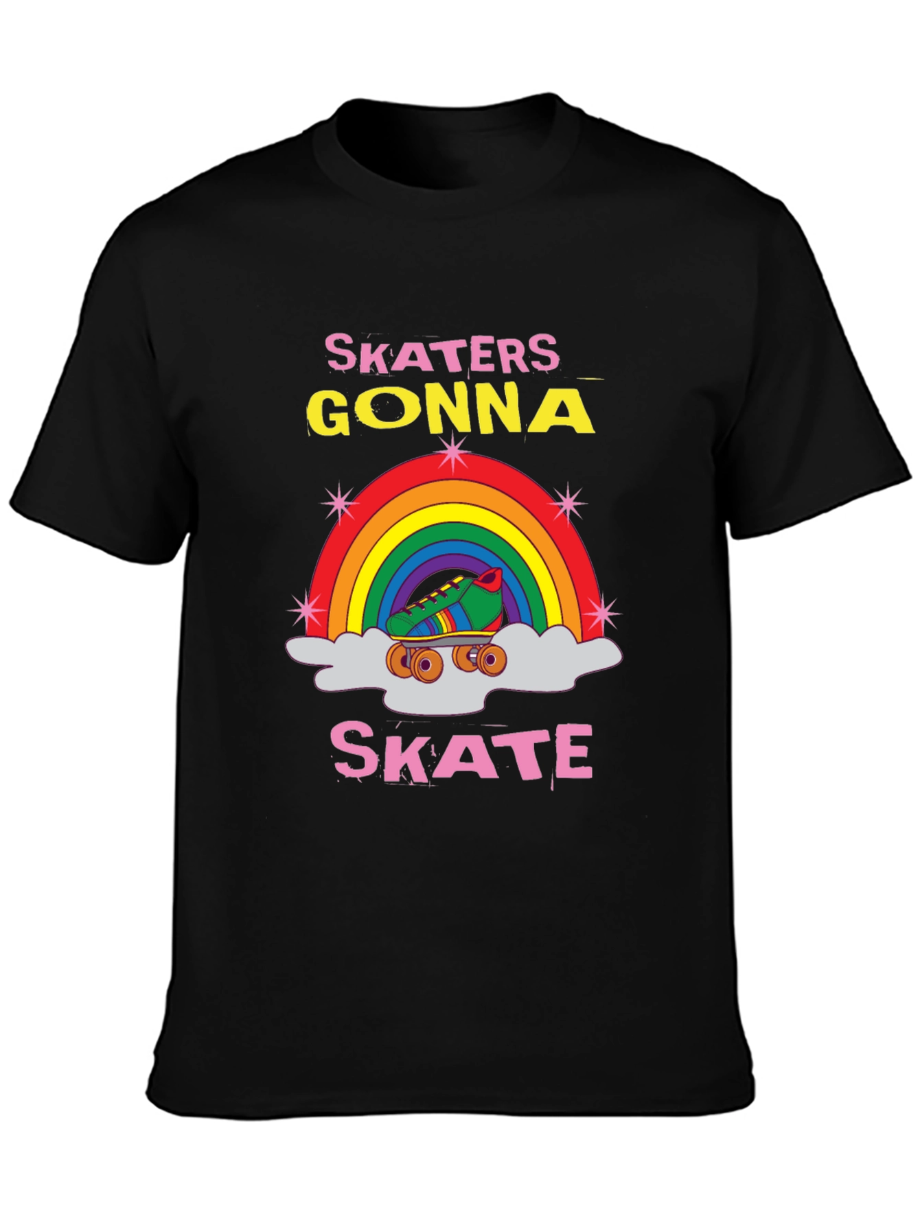 Skaters Gonna Skate Rainbow T-Shirt
