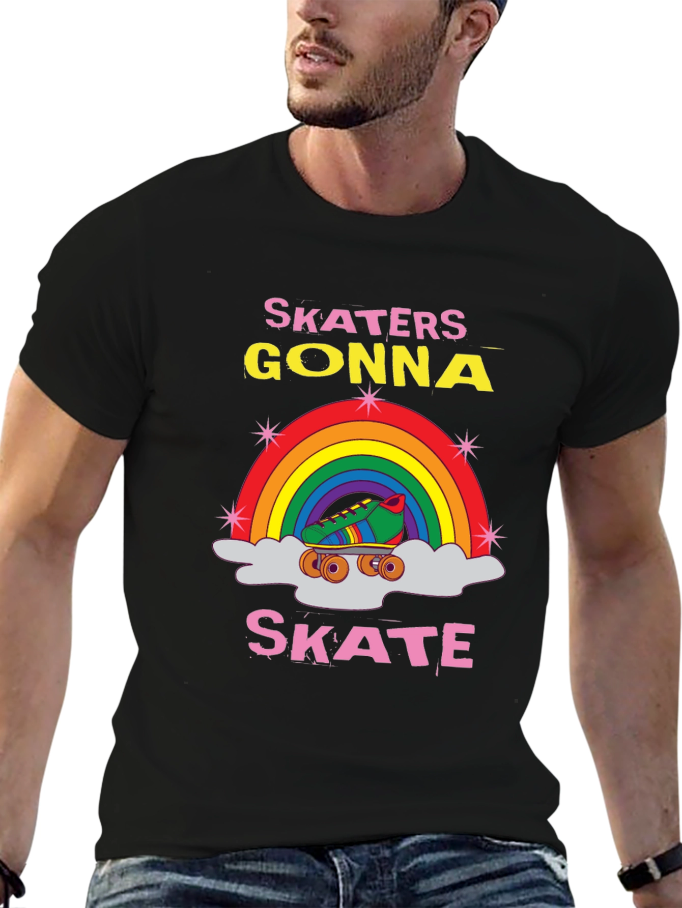 Skaters Gonna Skate Rainbow T-Shirt