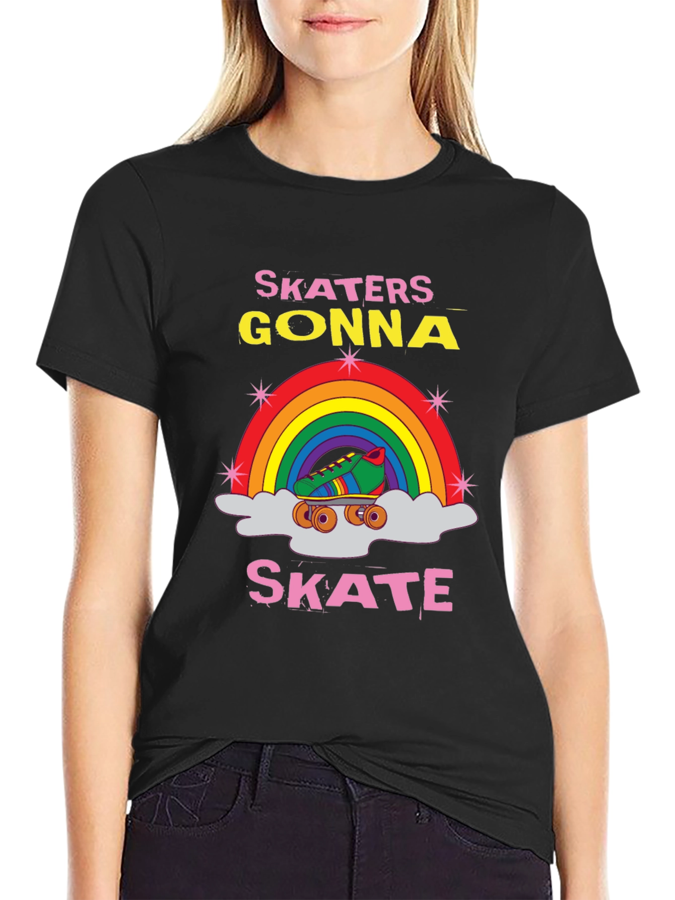 Skaters Gonna Skate Rainbow T-Shirt
