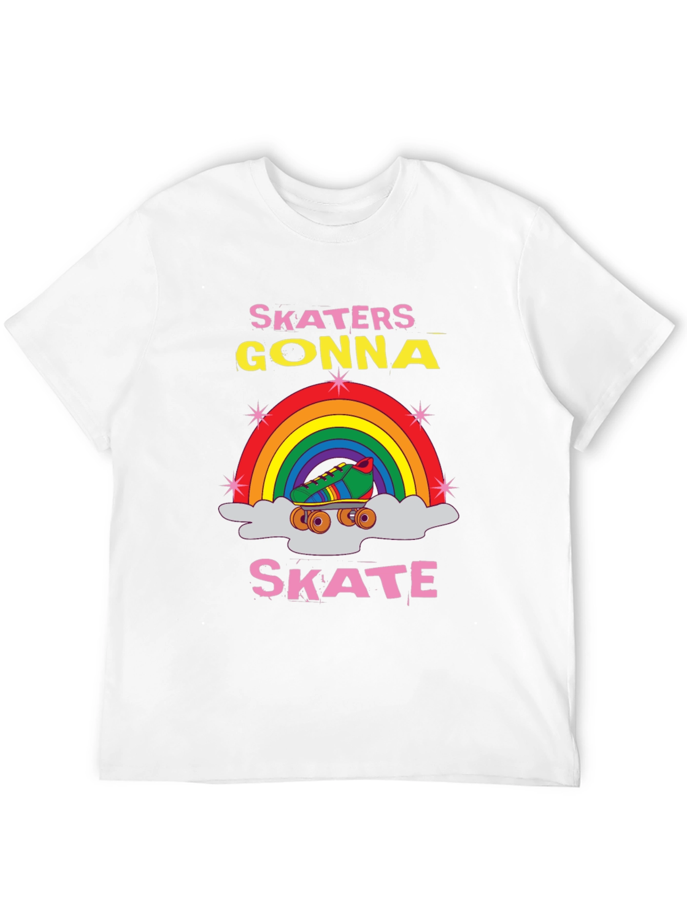 Skaters Gonna Skate Rainbow T-Shirt