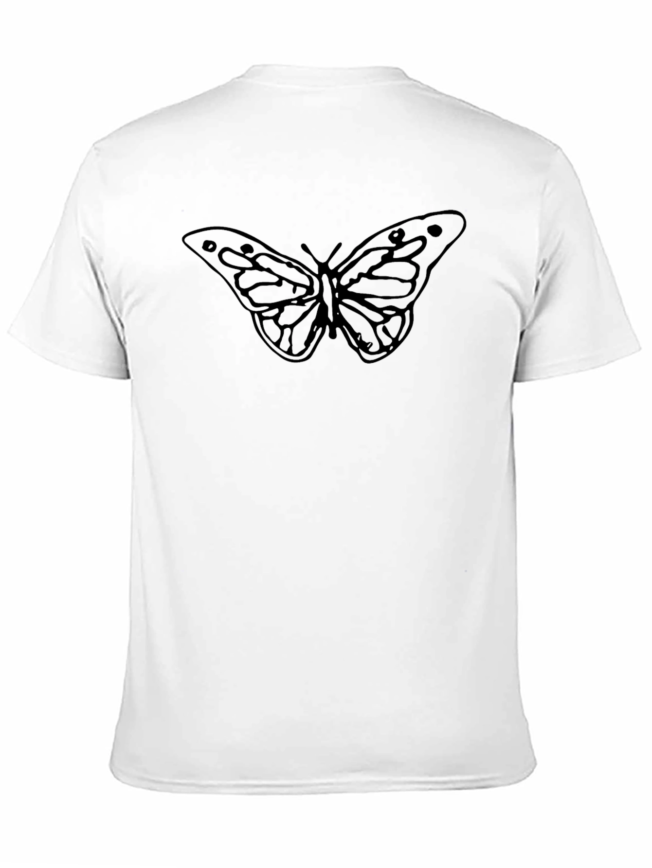 Butterfly Graphic Black T-Shirt - Stylish Casual Wear