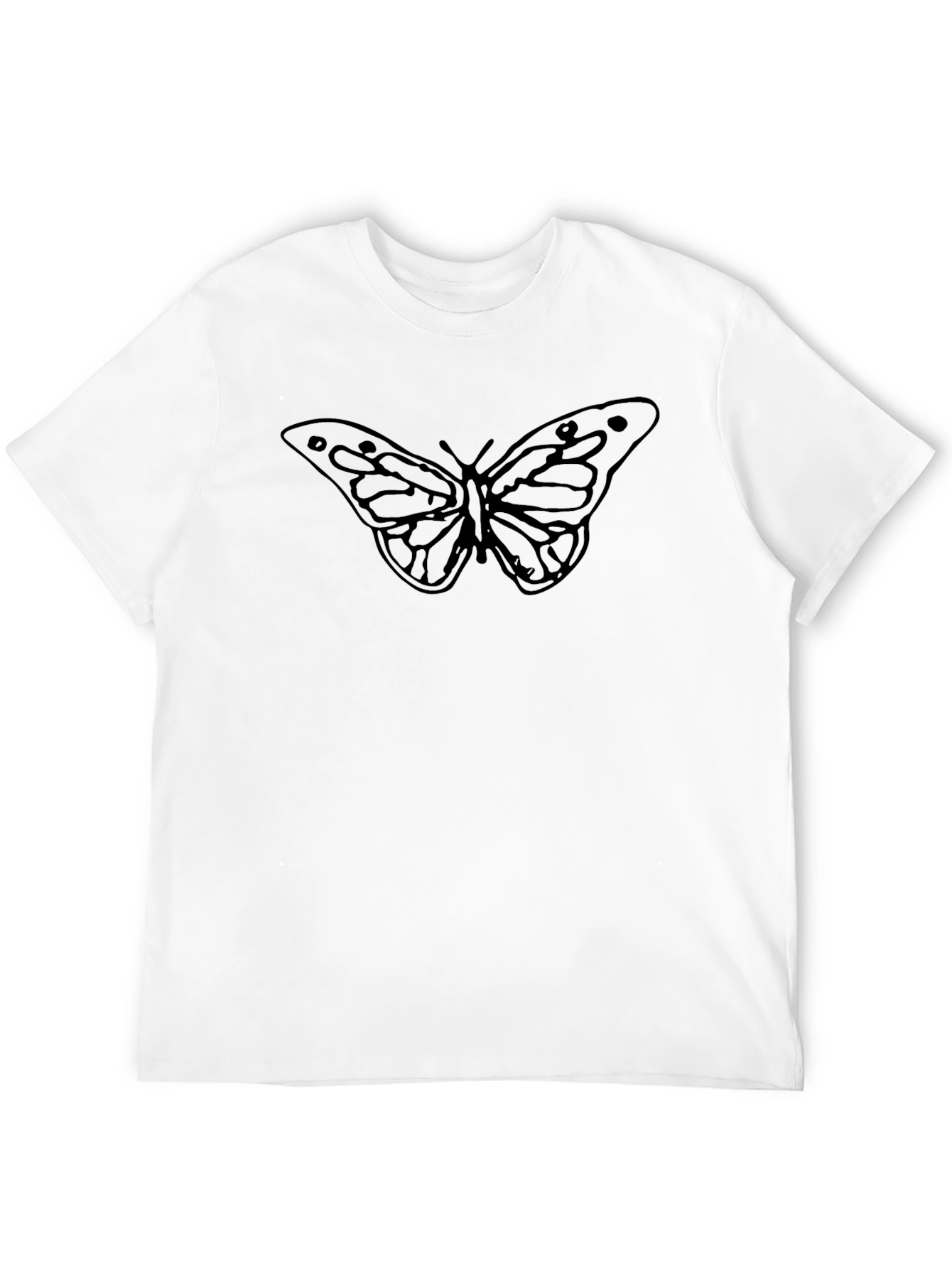 Butterfly Graphic Black T-Shirt - Stylish Casual Wear