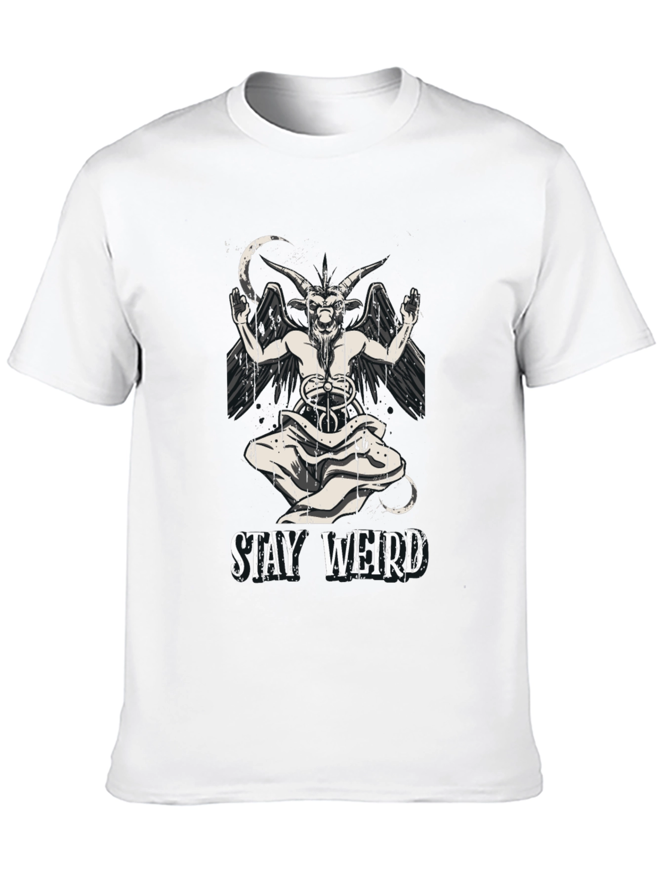 Stay Weird Baphomet Graphic T-Shirt