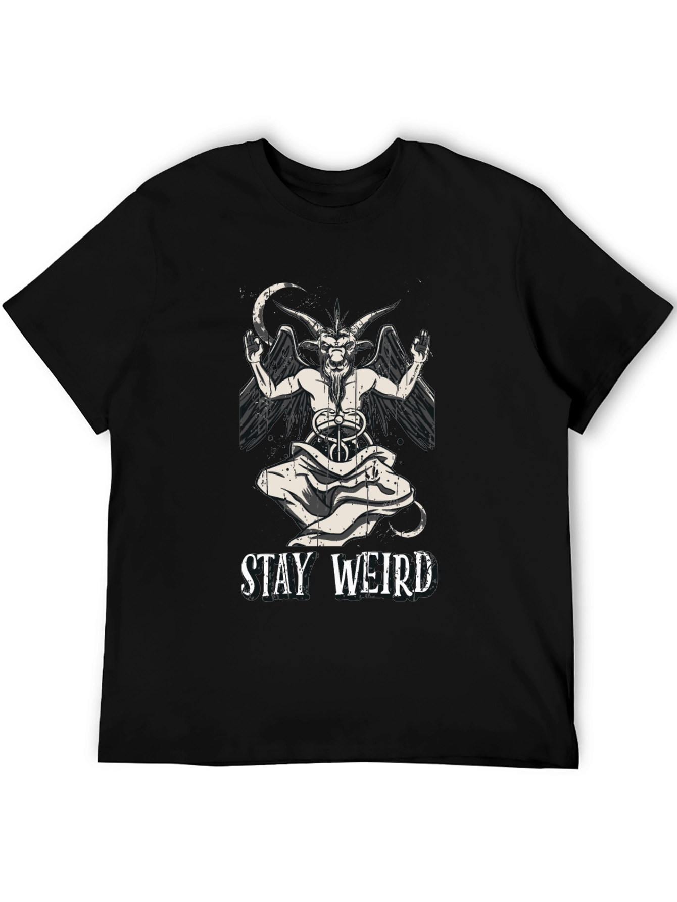 Stay Weird Baphomet Graphic T-Shirt