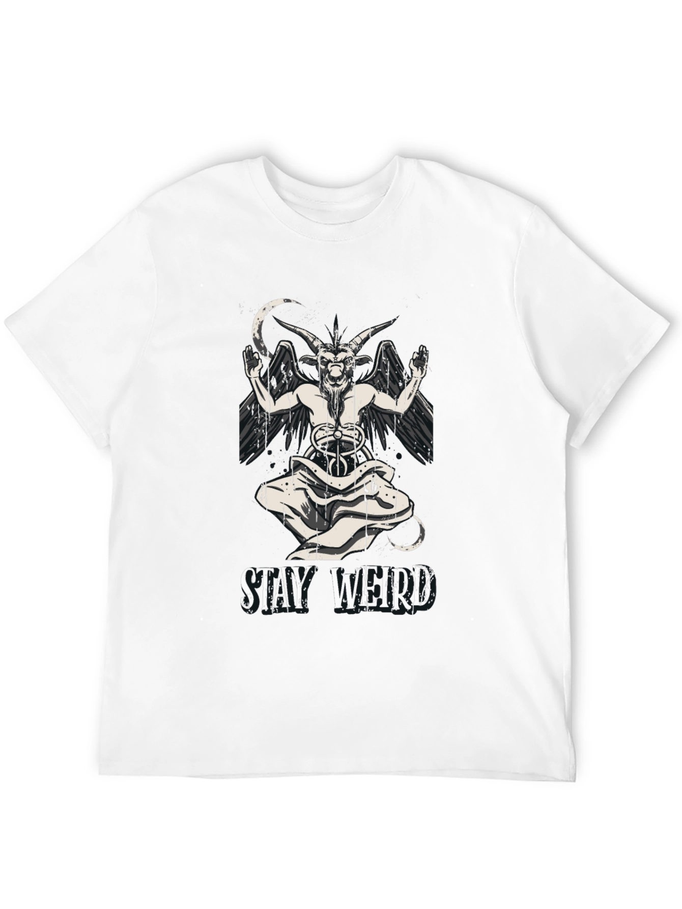 Stay Weird Baphomet Graphic T-Shirt