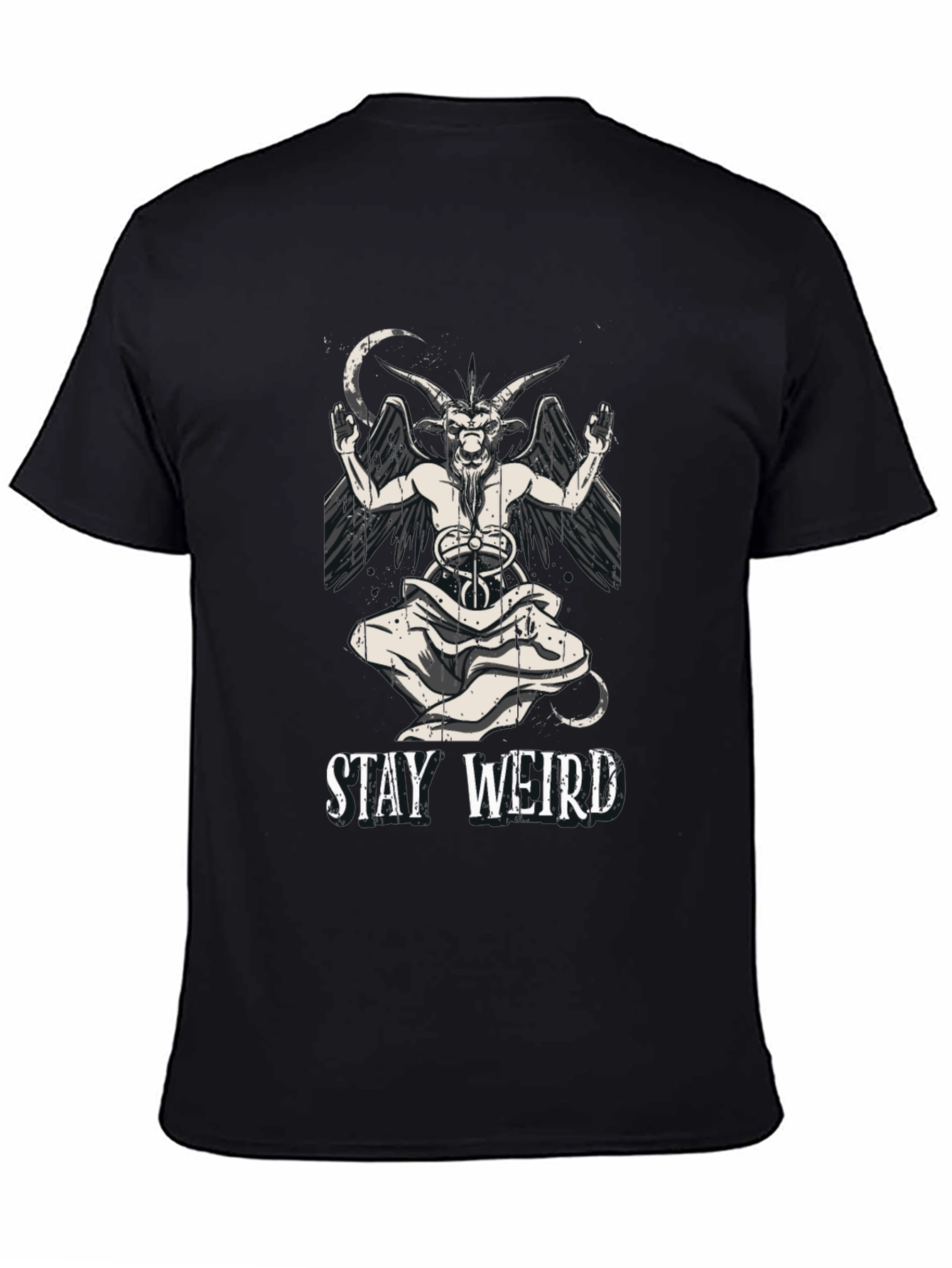 Stay Weird Baphomet Graphic T-Shirt