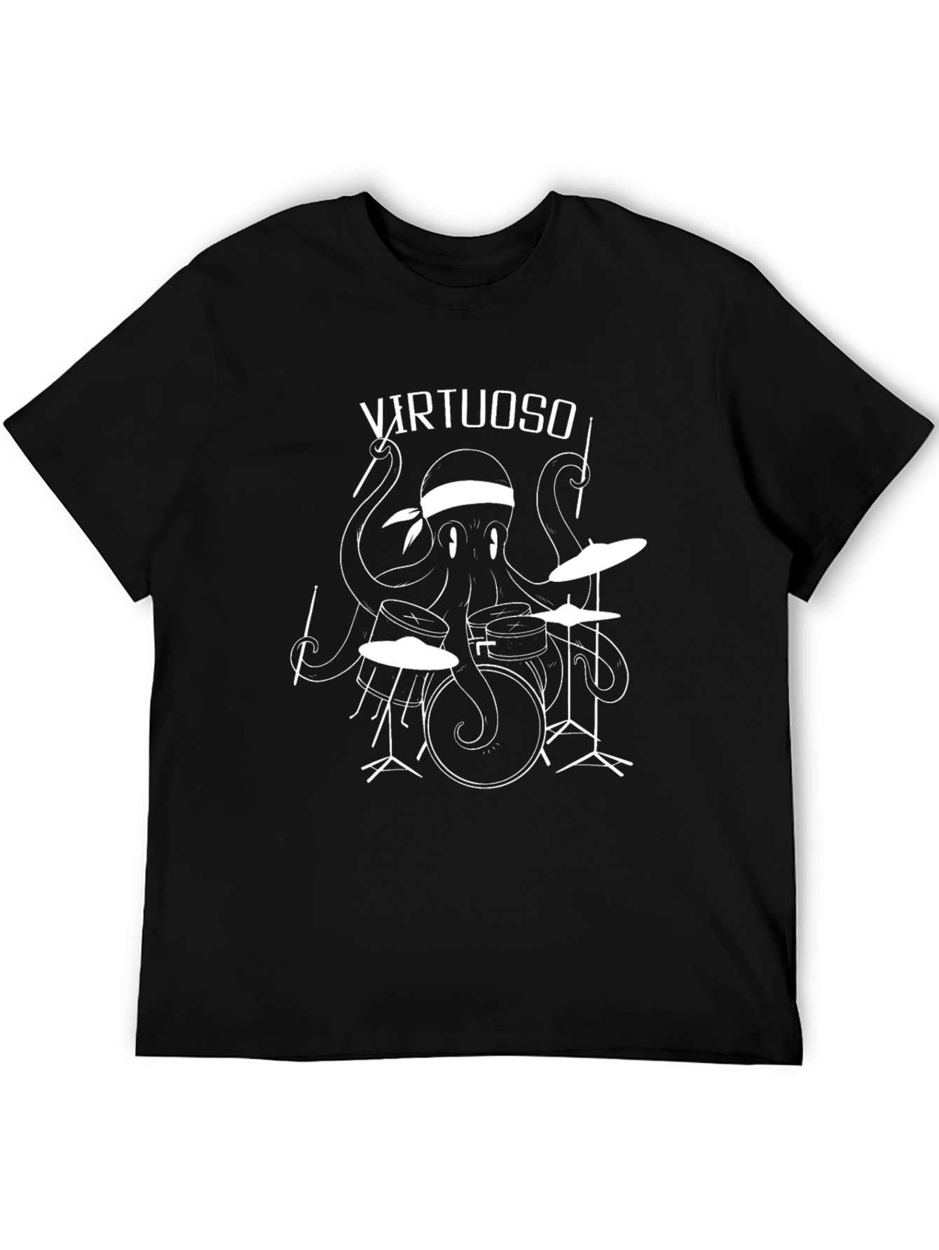 Octopus Drummer Graphic Tee - Virtuoso Music Shirt