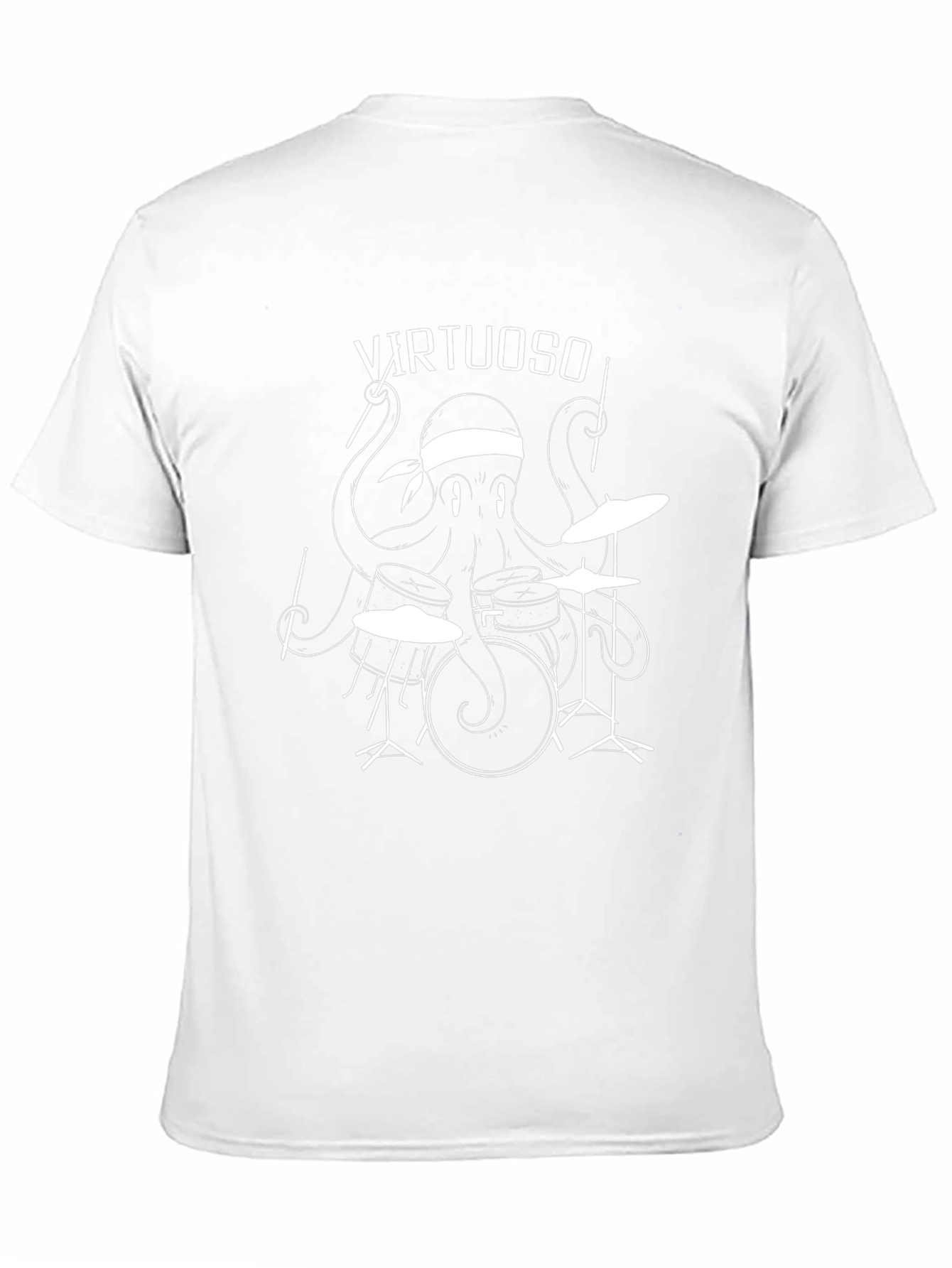 Octopus Drummer Graphic Tee - Virtuoso Music Shirt