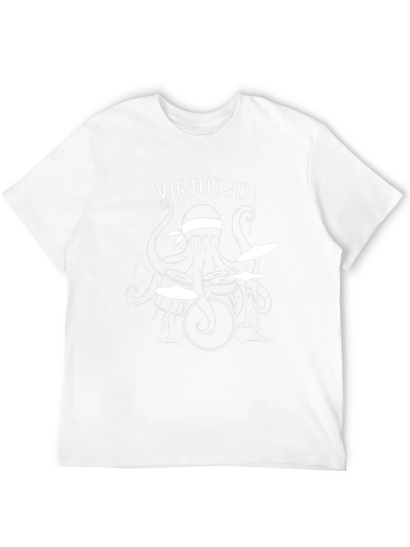 Octopus Drummer Graphic Tee - Virtuoso Music Shirt