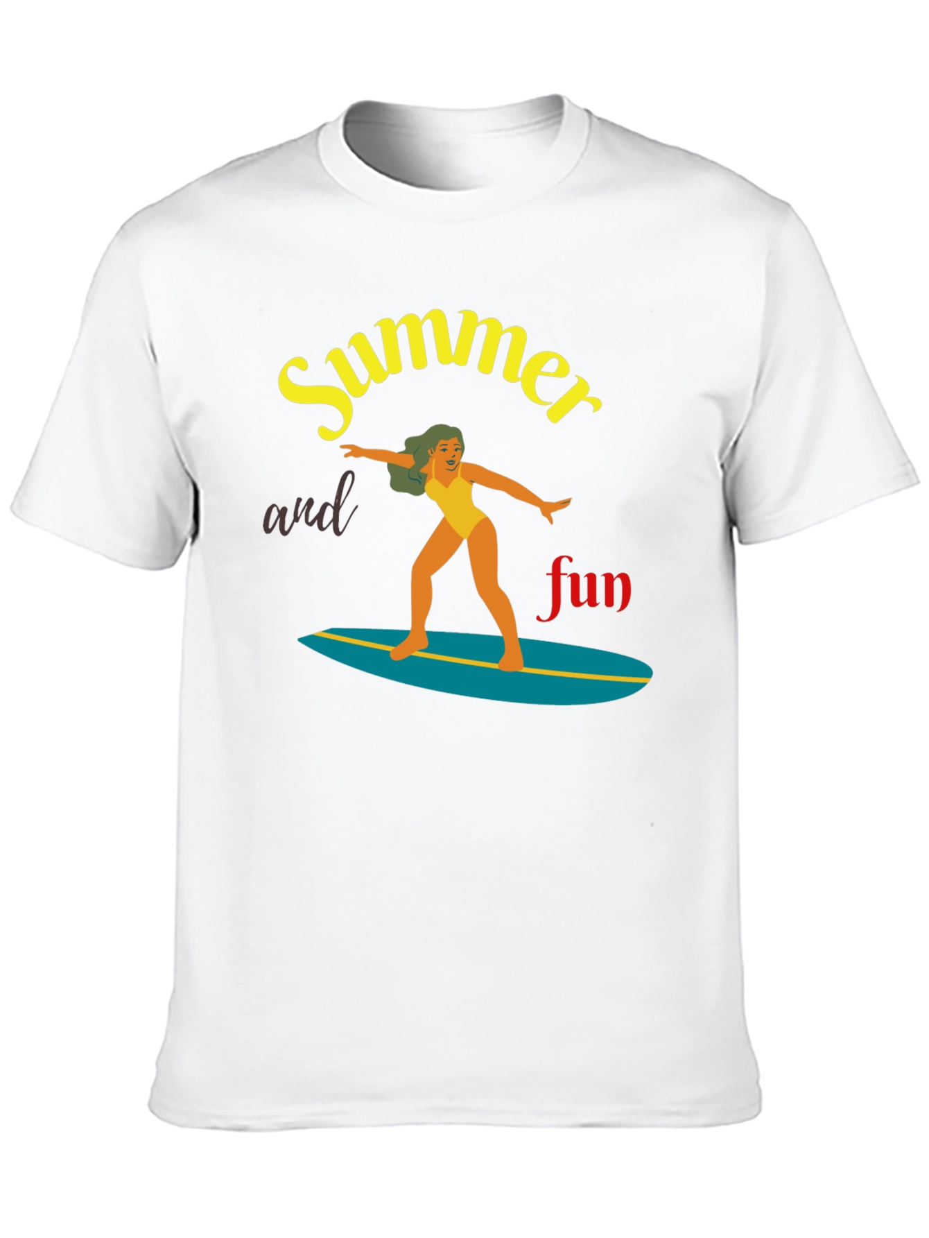 Summer Fun Surfing T-Shirt | Unisex Tee