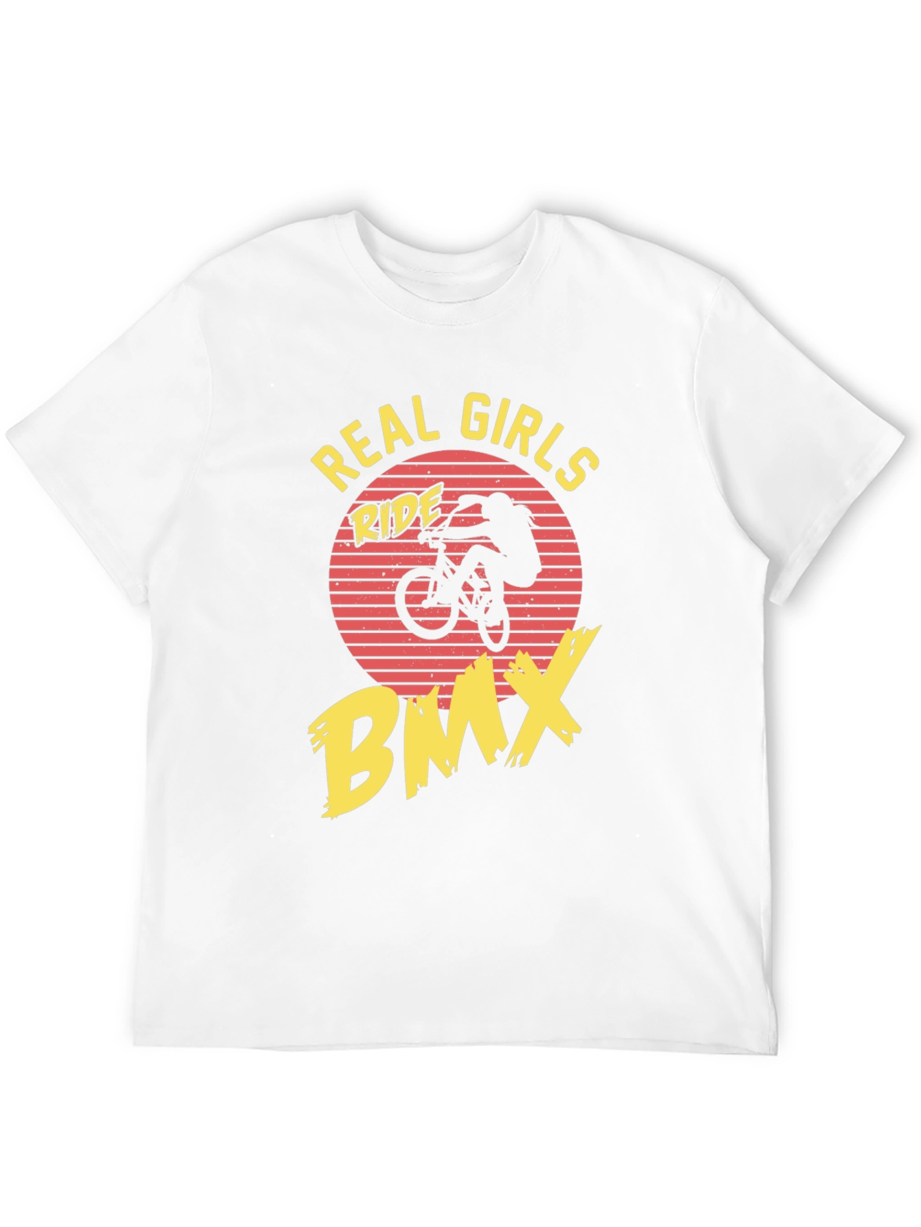 Real Girls Ride BMX Black Graphic Tee