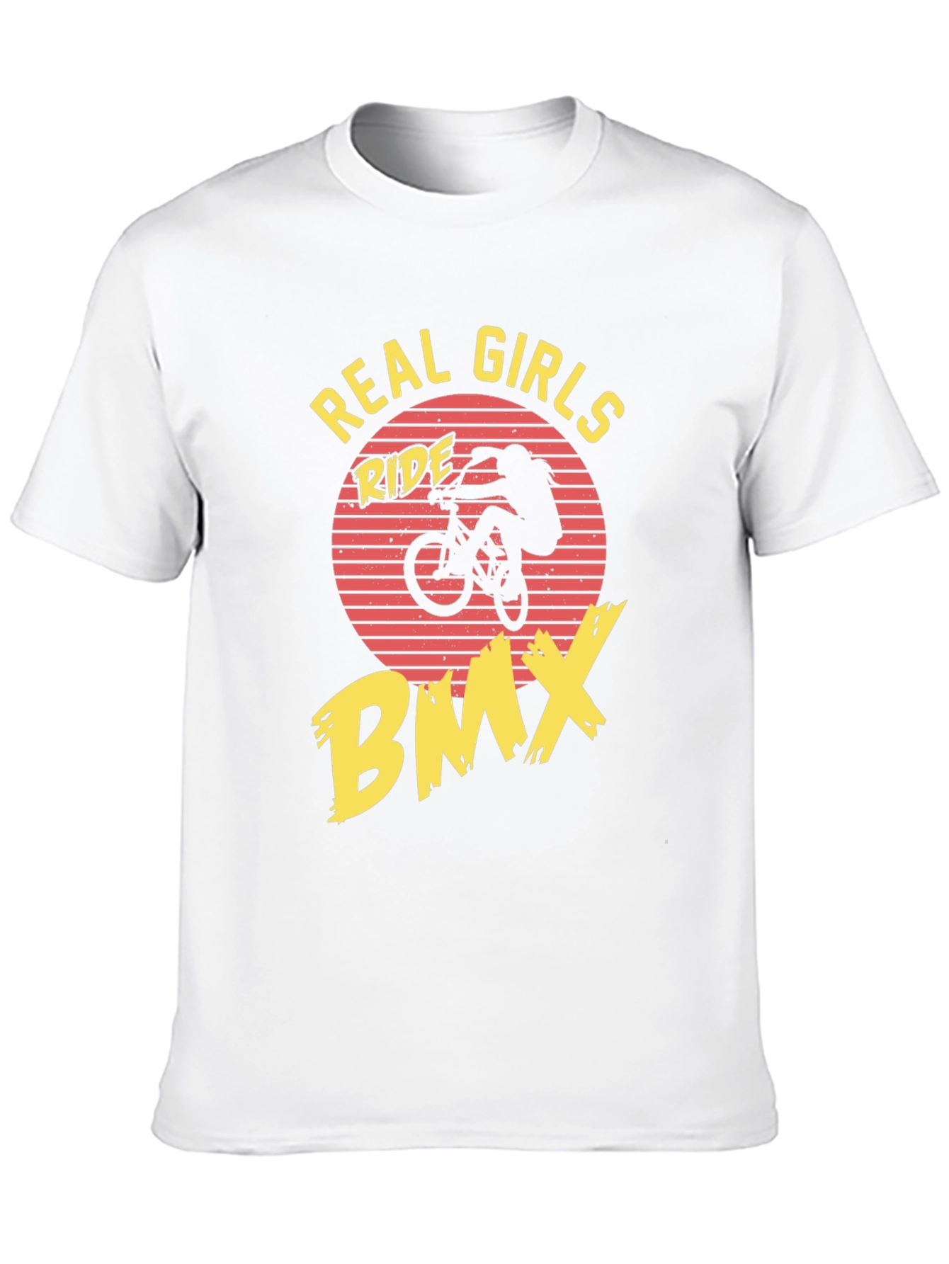 Real Girls Ride BMX Black Graphic Tee