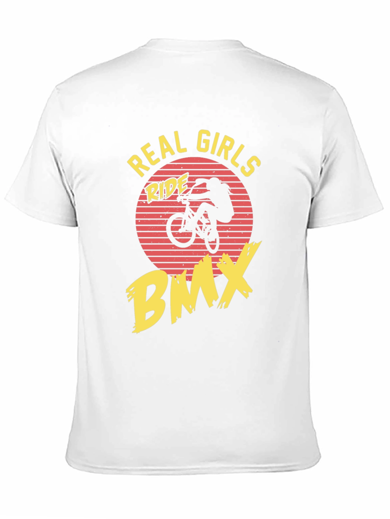 Real Girls Ride BMX Black Graphic Tee