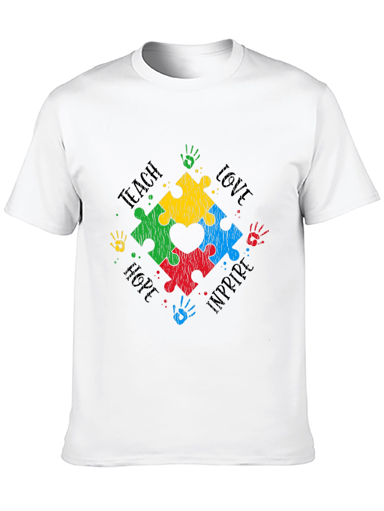 Autism Awareness Puzzle Heart T-Shirt