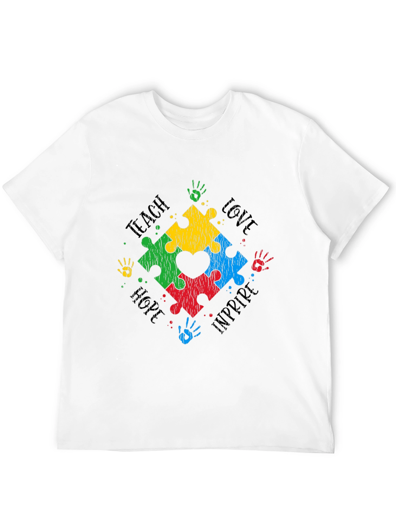 Autism Awareness Puzzle Heart T-Shirt