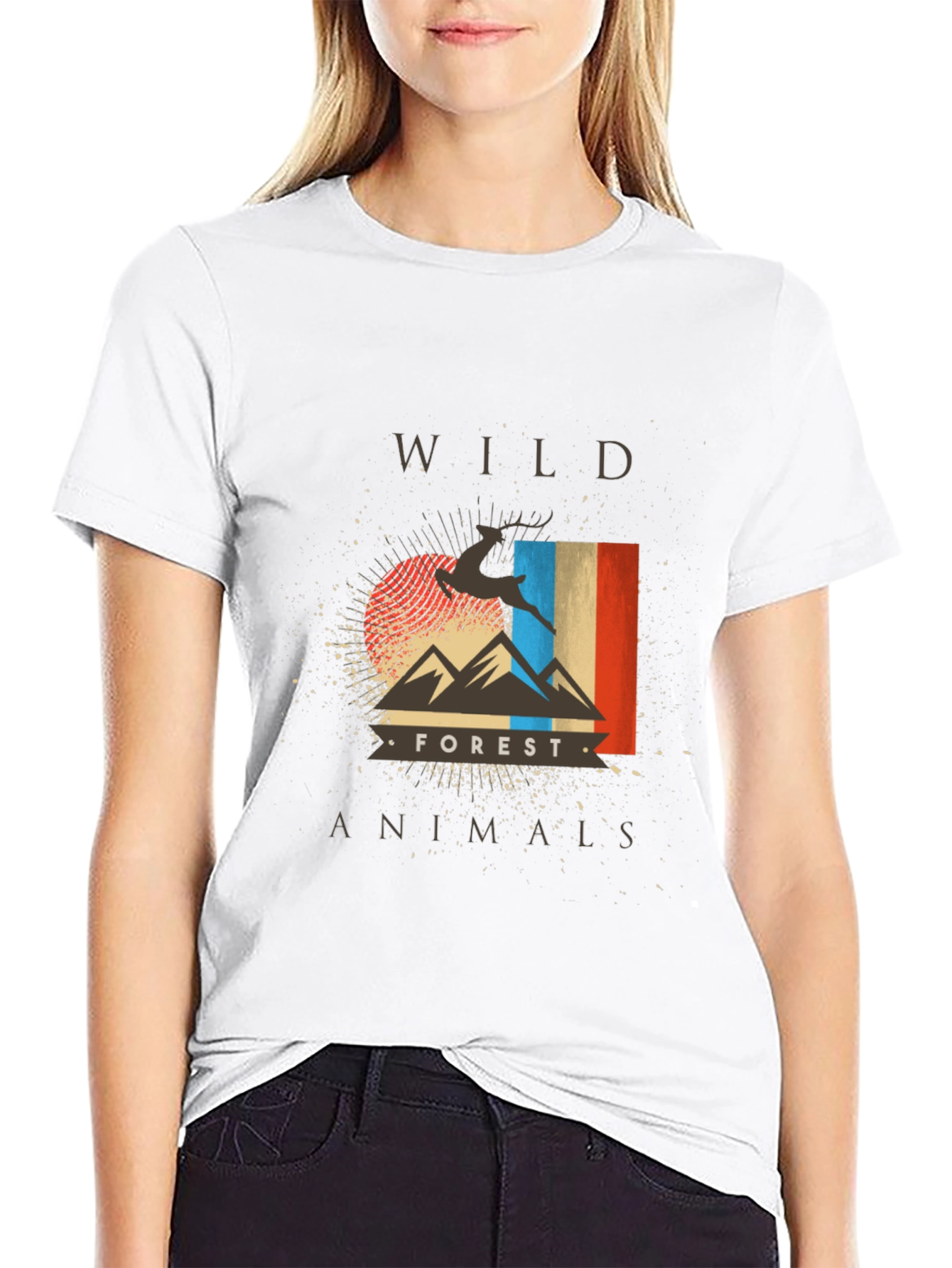 Wild Forest Animals Graphic T-Shirt