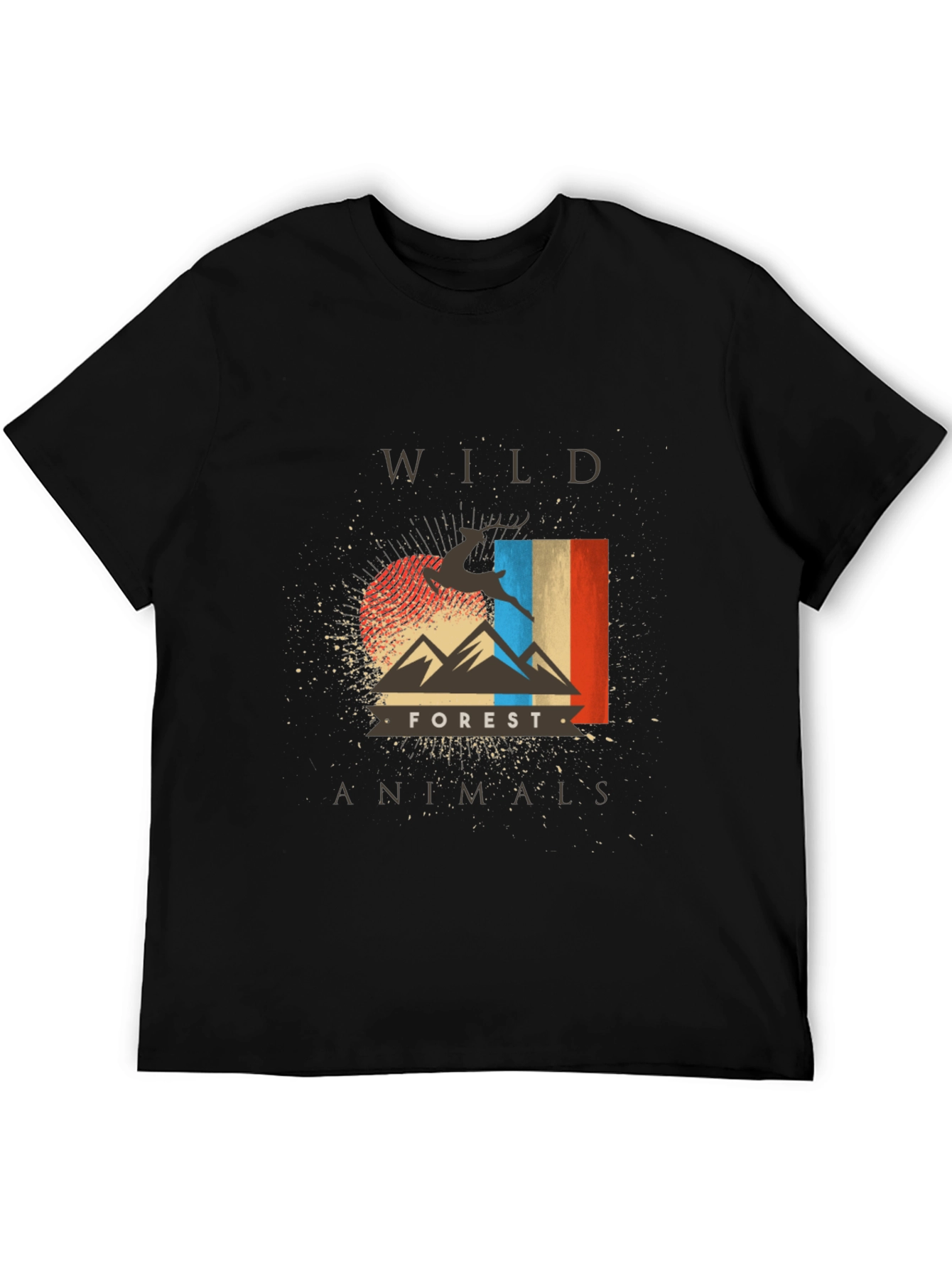 Wild Forest Animals Graphic T-Shirt